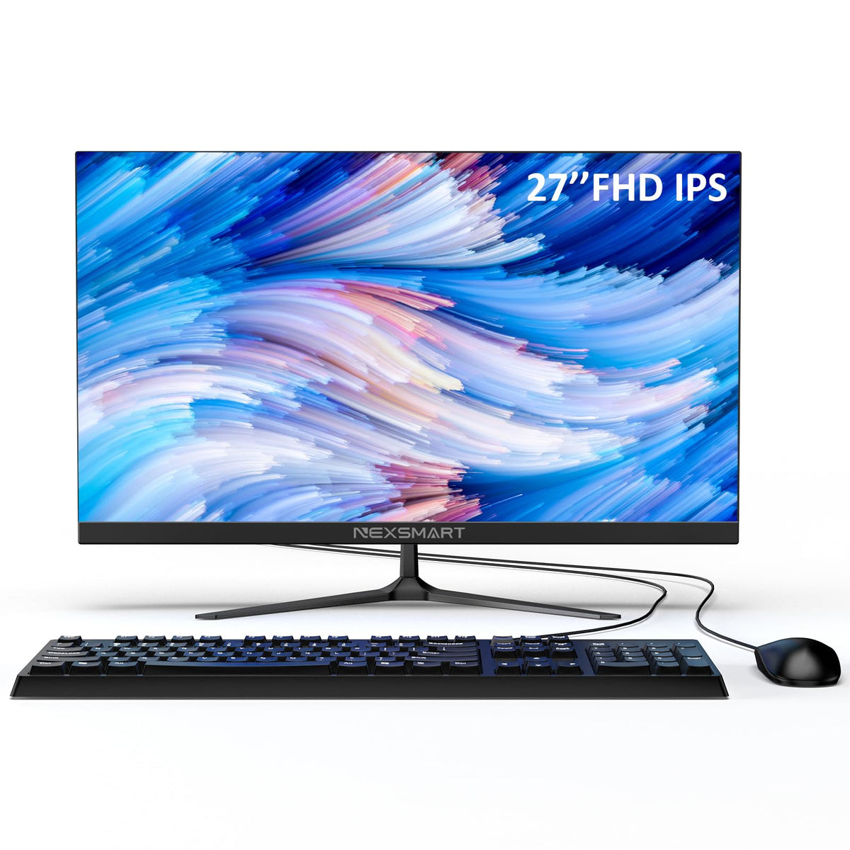 All In One Computer Alder Lake N100 27 Inch Desktop Computer 8Gb Ram 512Gb Rom Ssd Full Hd Ips Display All In One Pc With Dual W