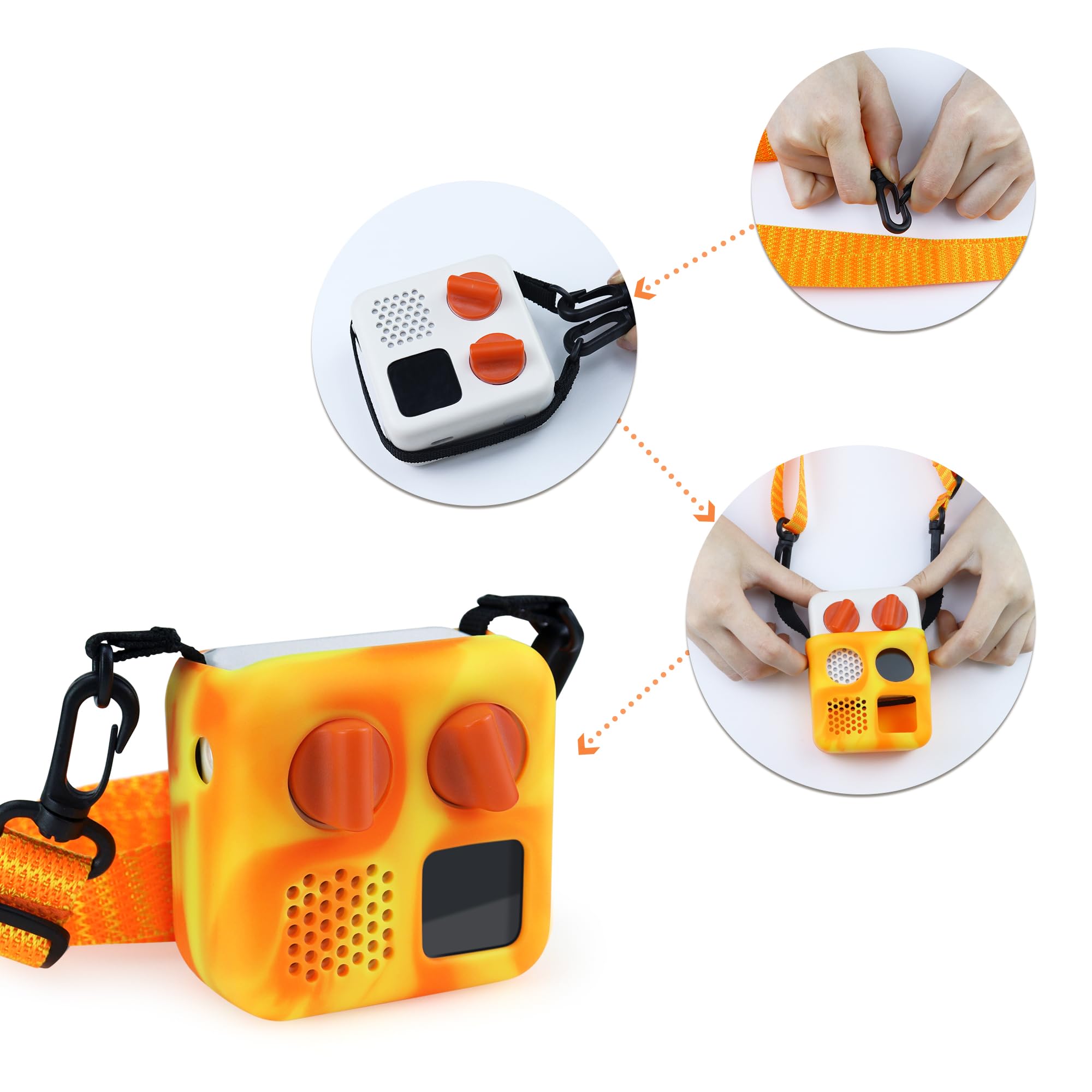 Silicone Case Compatible With Yoto Mini Player, With Shoulder Strap