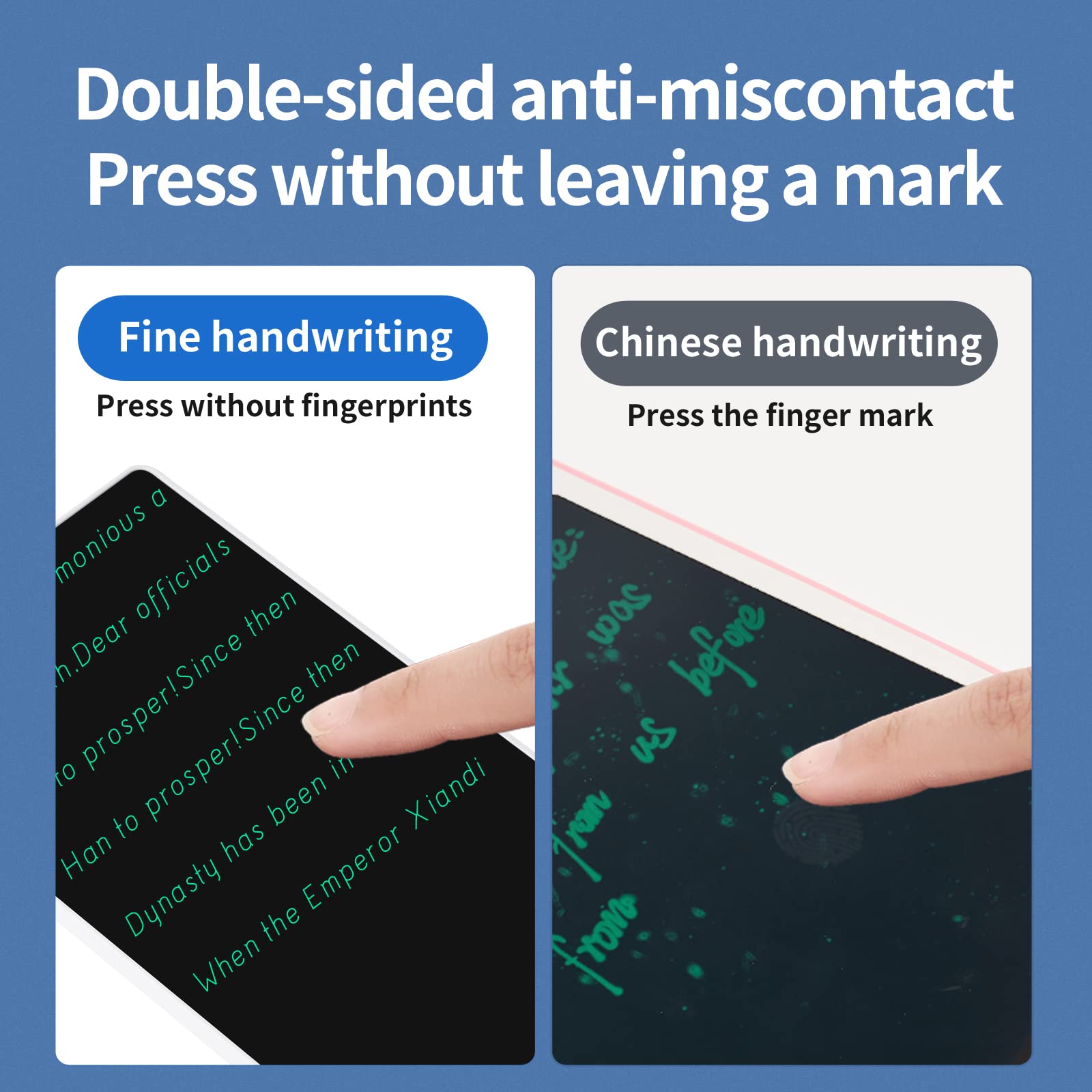 Mini Lcd Writing Tablet, 6.5In Double Display Erasable Reusable Electronic Drawing Pads, Electronic Scratchpad For Kids And Adul