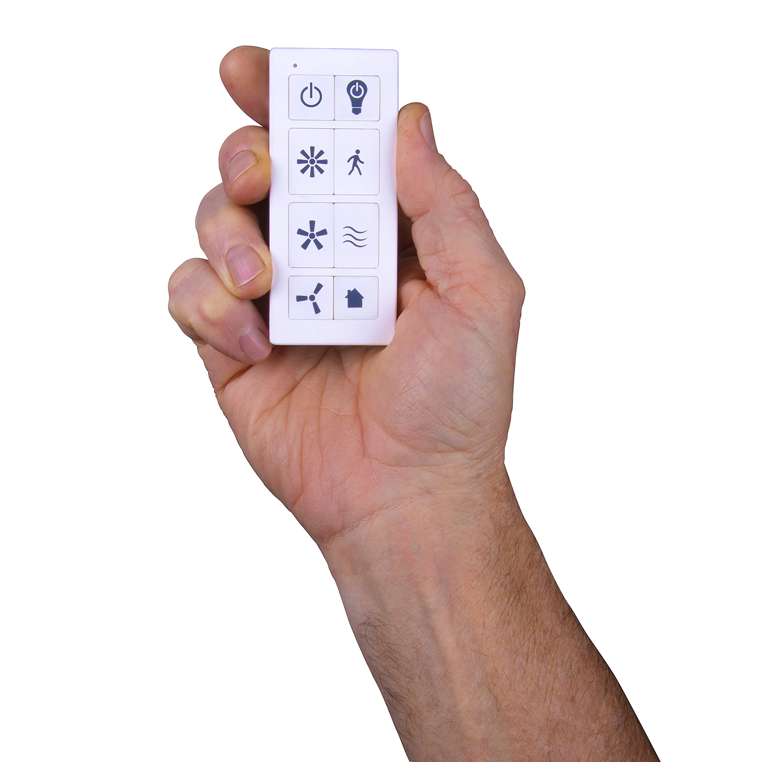 Prominence Home Smart Universal Ceiling Fan Remote Control Kit With Receiver, Wall Dock And Batteries, For Downrod Ceiling Fans