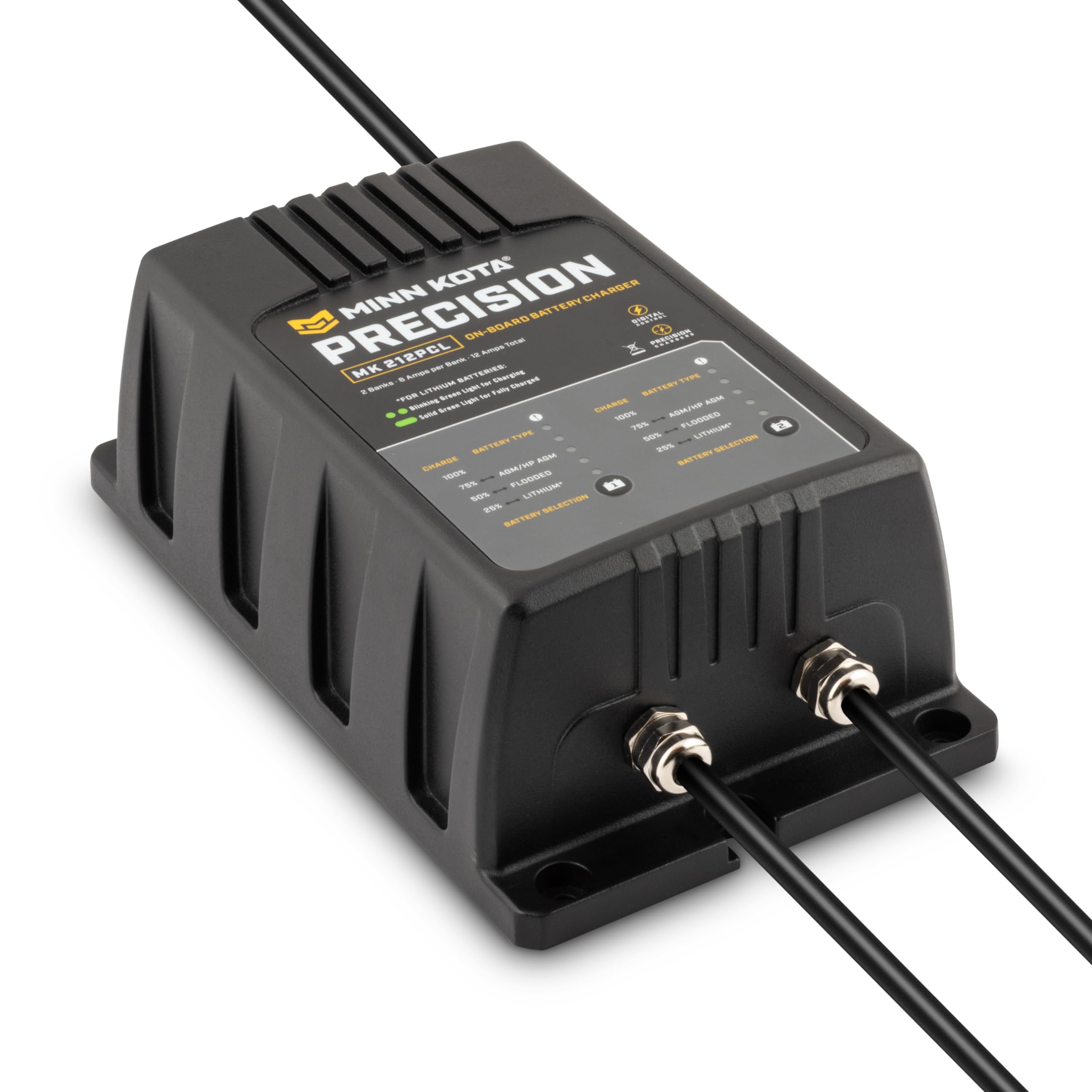 Minn Kota Precision Charger MK 212 PCL  2 Bank x 6 amps