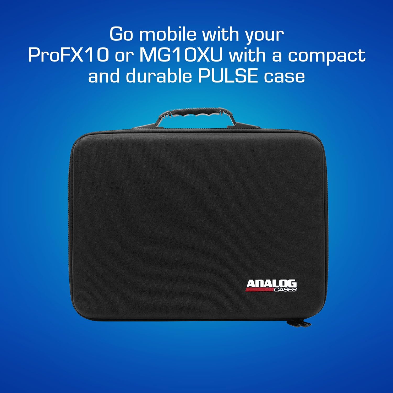 Analog Cases Mackie Profx10V3 / Yamaha Mg10Xu Case   Custom Fitted Compact Pulse Hard Case For Travel