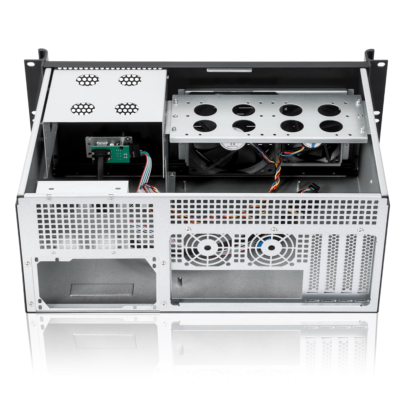 Rackchoice 4U Short Depth Mini Itx/M Atx Server Chassis 2X5.25+2X3.5+2X2.5 Bays Support Standard Ps2 Atx Psu