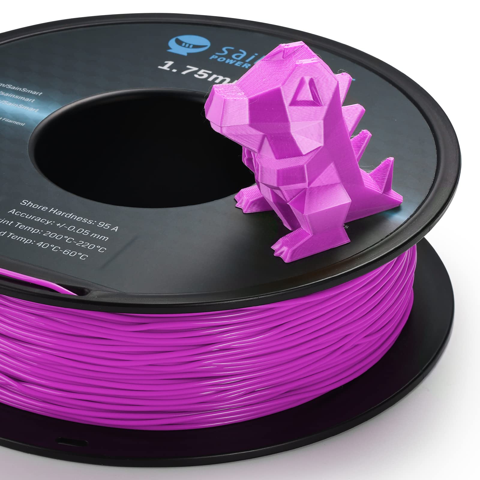 Sainsmart Neon Color Tpu, 1.75Mm Flexible Tpu 3D Printer Filament 800G, Dimensional Accuracy +/  0.05 Mm, Neon Magent