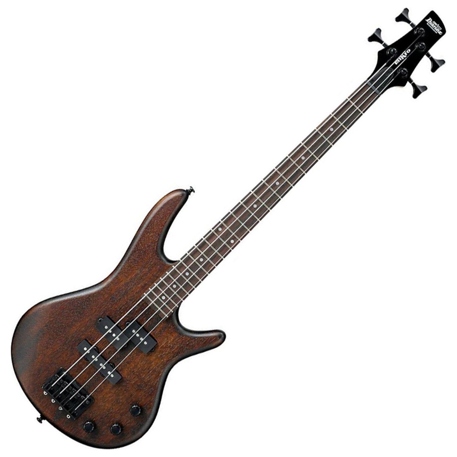 Ibanez 4 String Bass Guitar, Right, Walnut Flat (Gsrm20Bwnf)