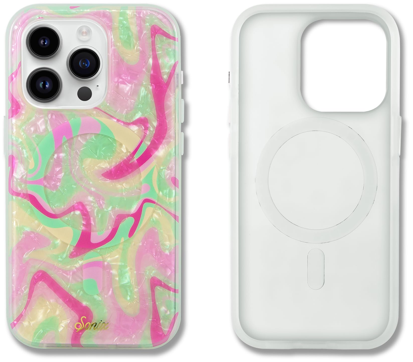 Sonix Case For Iphone 15 Pro Max | Compatible With Magsafe | 10Ft Drop Tested | Strawberry Matcha