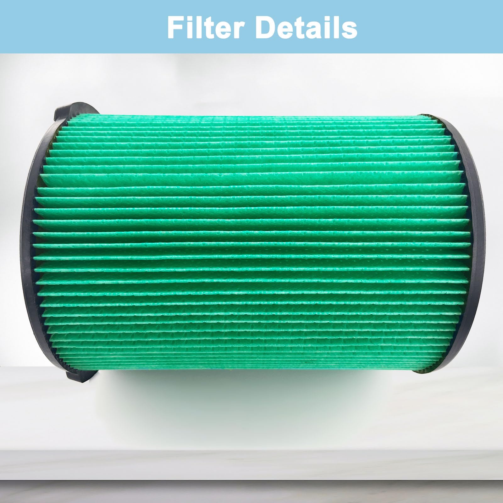 2 Pack Vf6000 Filter For Ridgid 5 20 Gallon Wet Dry Vacuums Wd5500 Wd0671 Wd6425 Wd7000 Wd1280 Wd1851 Wd1680 Wd1956 Rv2400A 1400