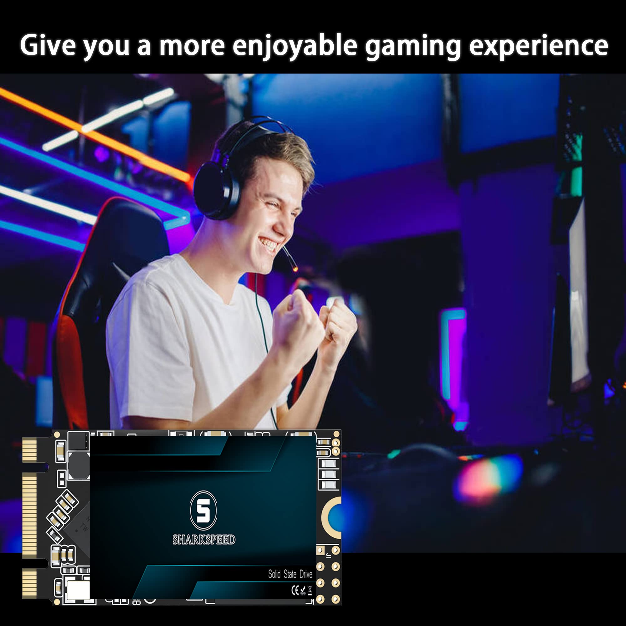 Sharkspeed Ssd 128Gb M.2 2242 Ngff 42Mm B+M Key Sata 3 Internal Solid State Drive For Desktop Laptop