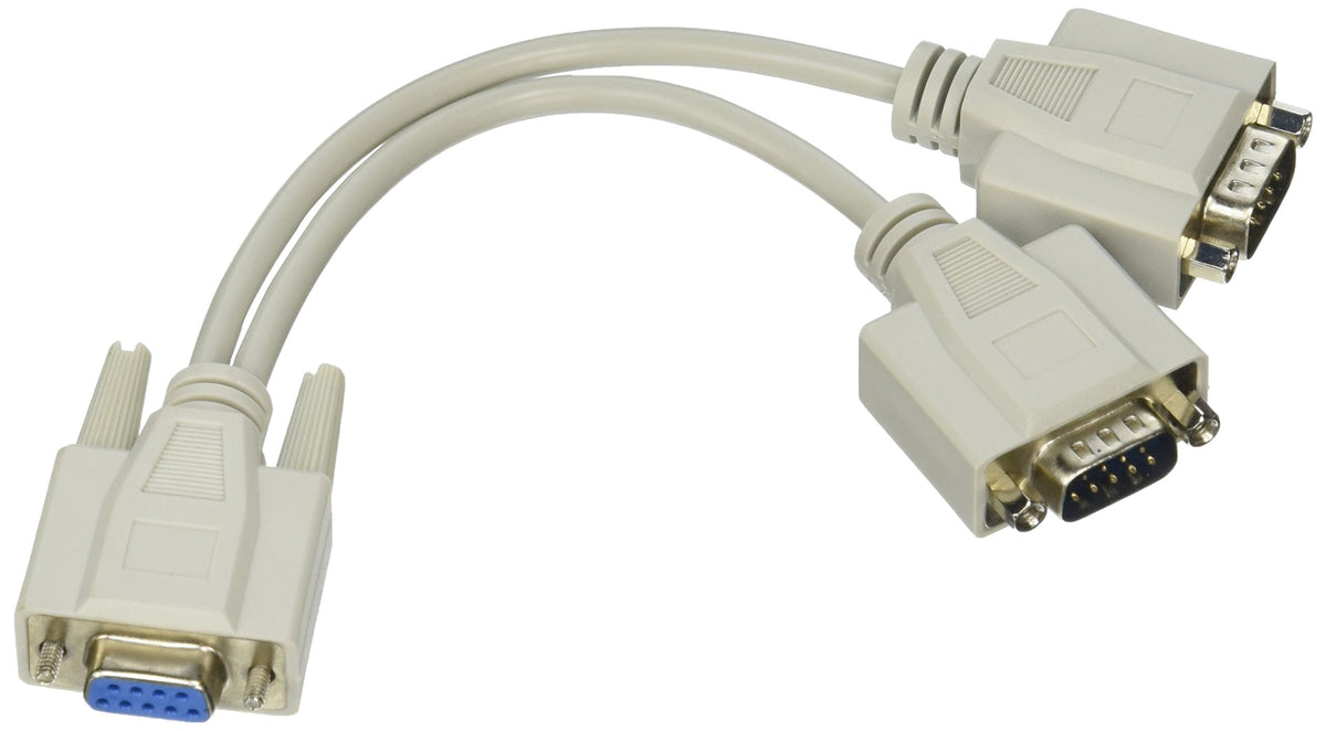 QVS DB9 Serial Splitter Female to 2 Male Silver – Electroeshop