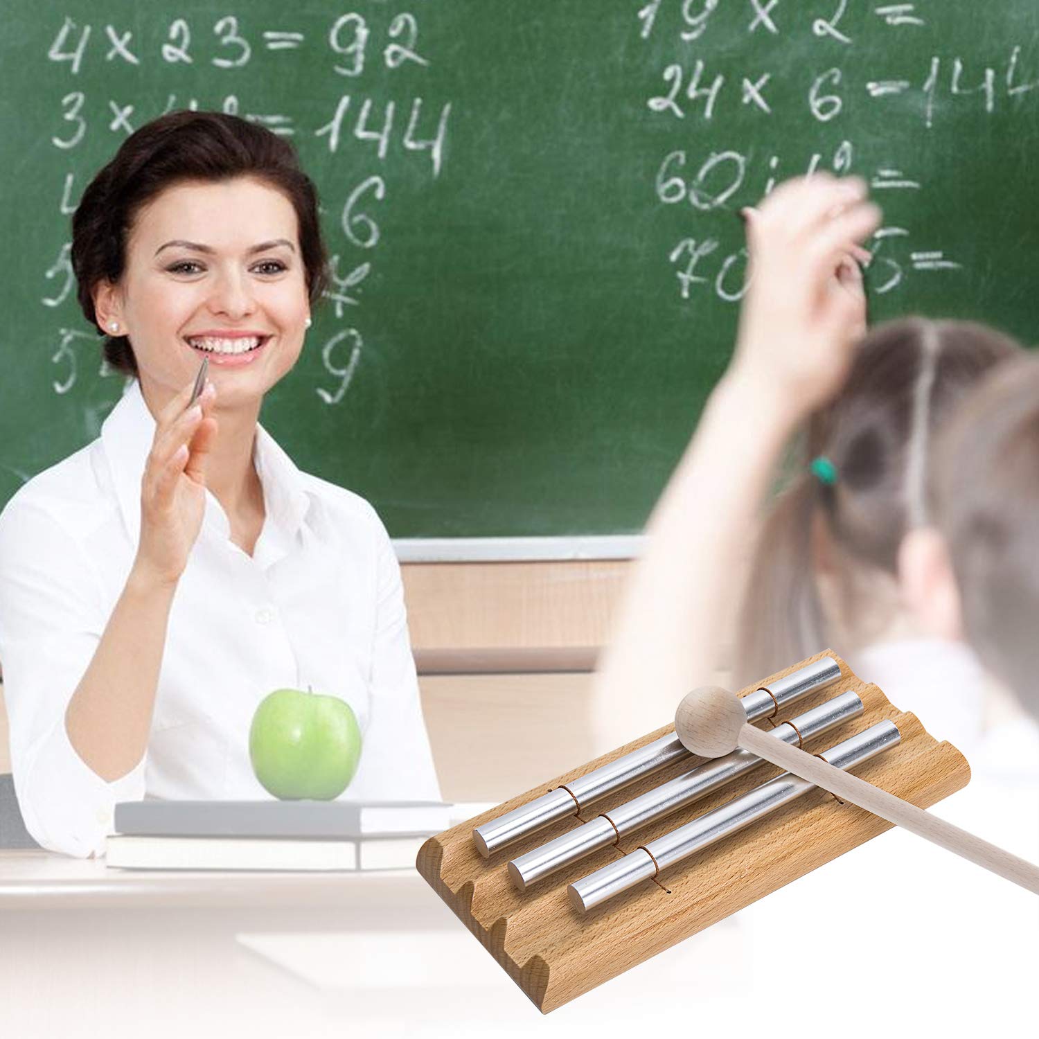 Three Tone Chime Bell For Teachers Classroom Management, Mindfulness,Mindfulness