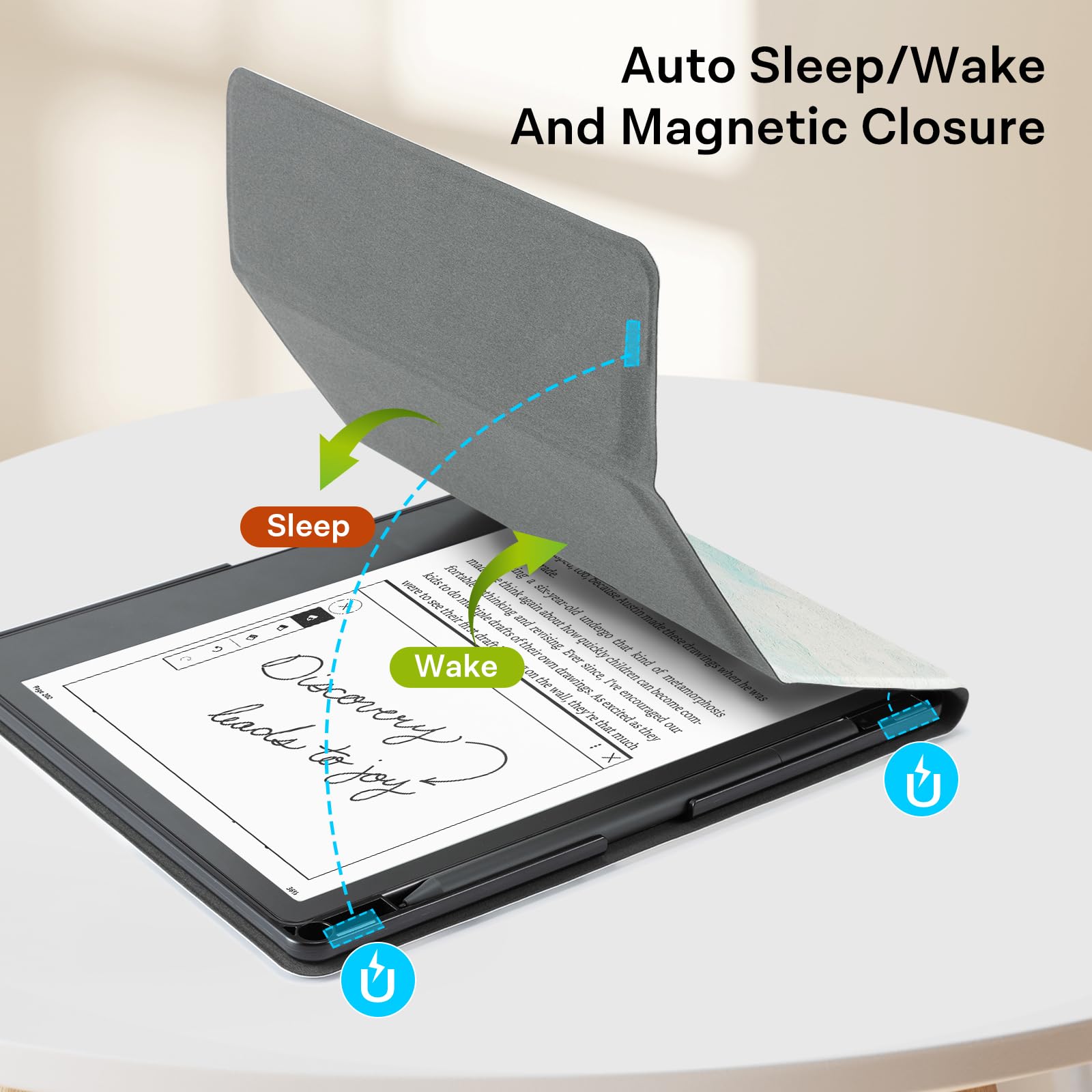 Cobak Stand Case For Kindle Scribe   Premium Folio Leather Cover With Pen Holder, Auto Sleep/Wake, And Stand Feature   Compatibl