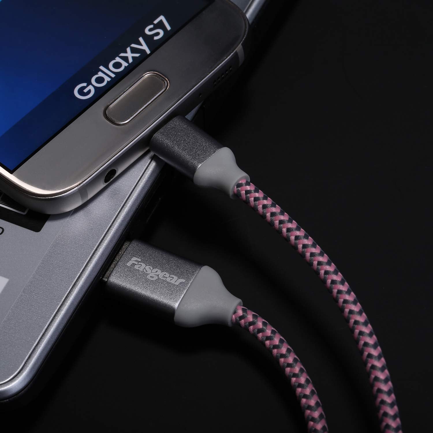 Fasgear Ps4 Controller Charger Cable 10Ft Long Micro Usb Cable 3 Pack Nylon Braided Usb 2.0 Data Sync Usb A Micro Usb Cord Compa