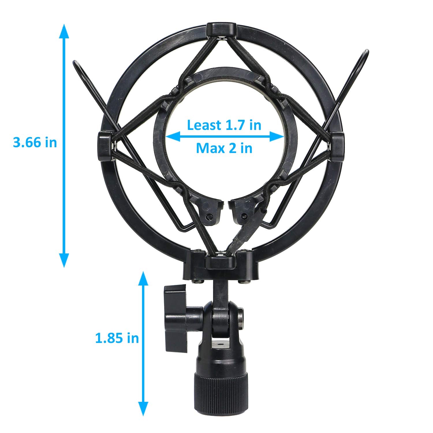 Sunmon At2020 Shock Mount With Windscreen, Shock Mount Stand With Foam Pop Filter For Audio Technica At2020 At2035 At4040 At2020