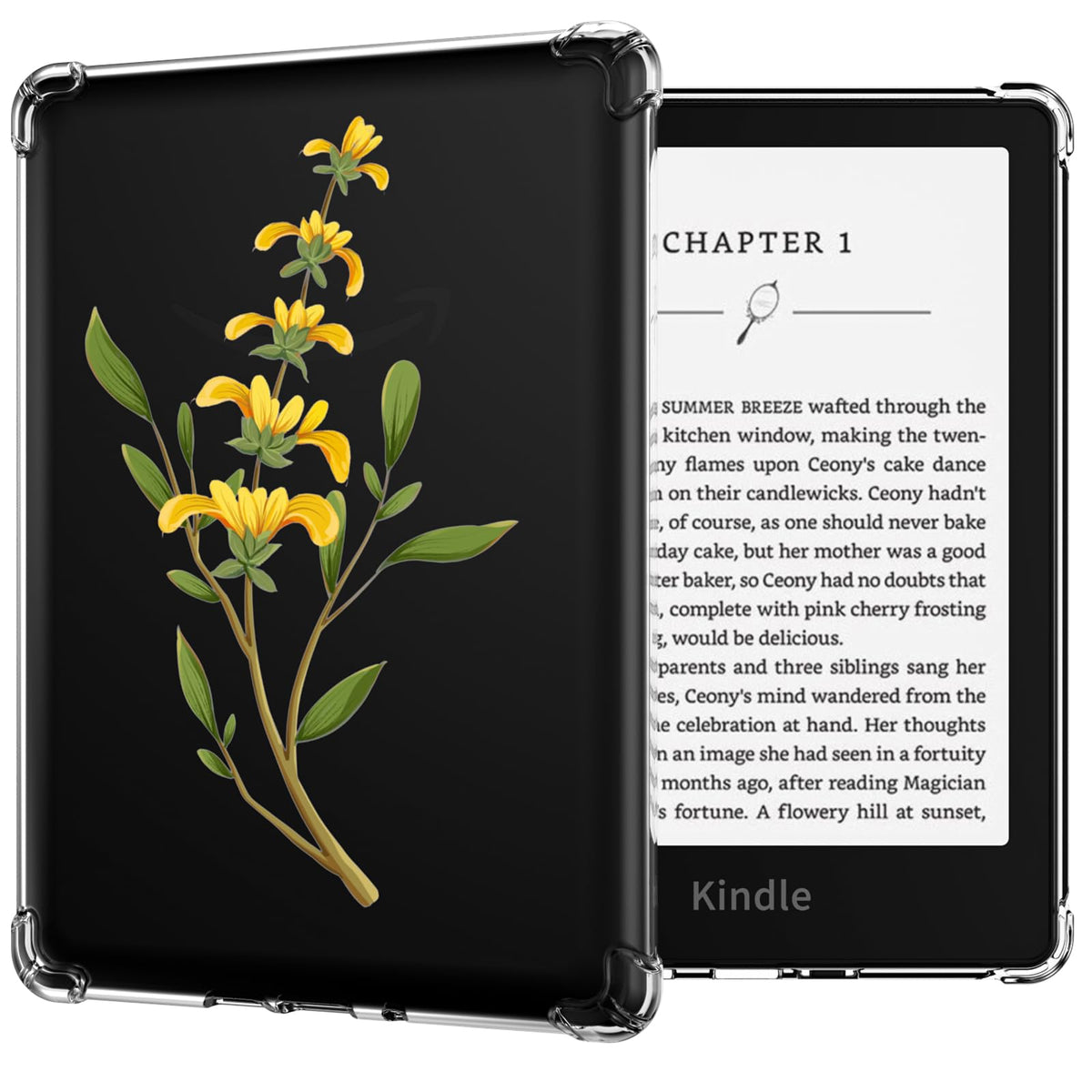 Hotbag Clear Case For 6.8 All New Kindle Paperwhite 11Th Generation 2021 And Signature Edition Tpu Back Cover, Ultra Slim Lightw