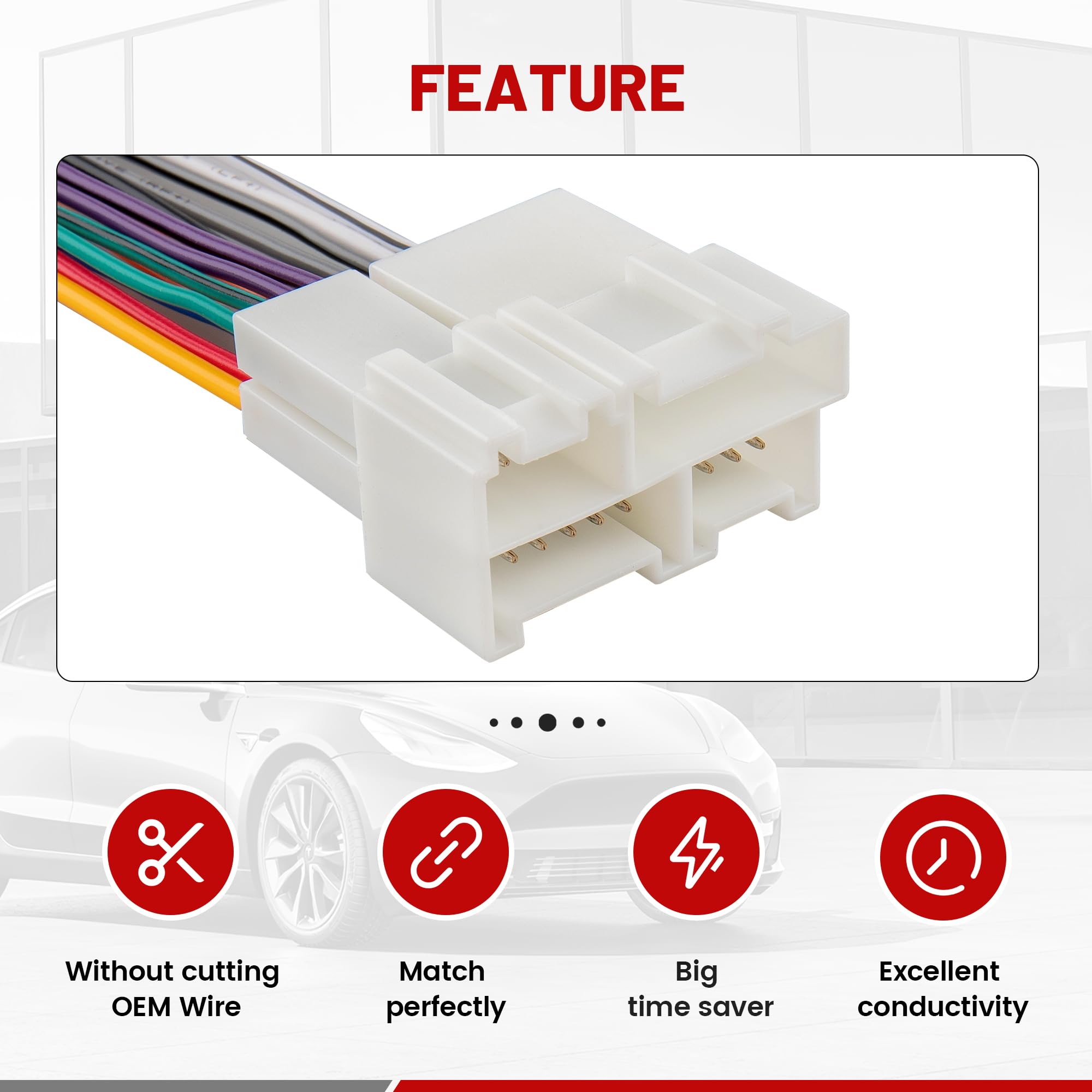 Red Wolf Car Stereo Wiring Harness For 1999 2002 Gmc Sierra Chevy Suburban Tahoe Aftermarket Head Unit Install Wire Cable Adapter Plug
