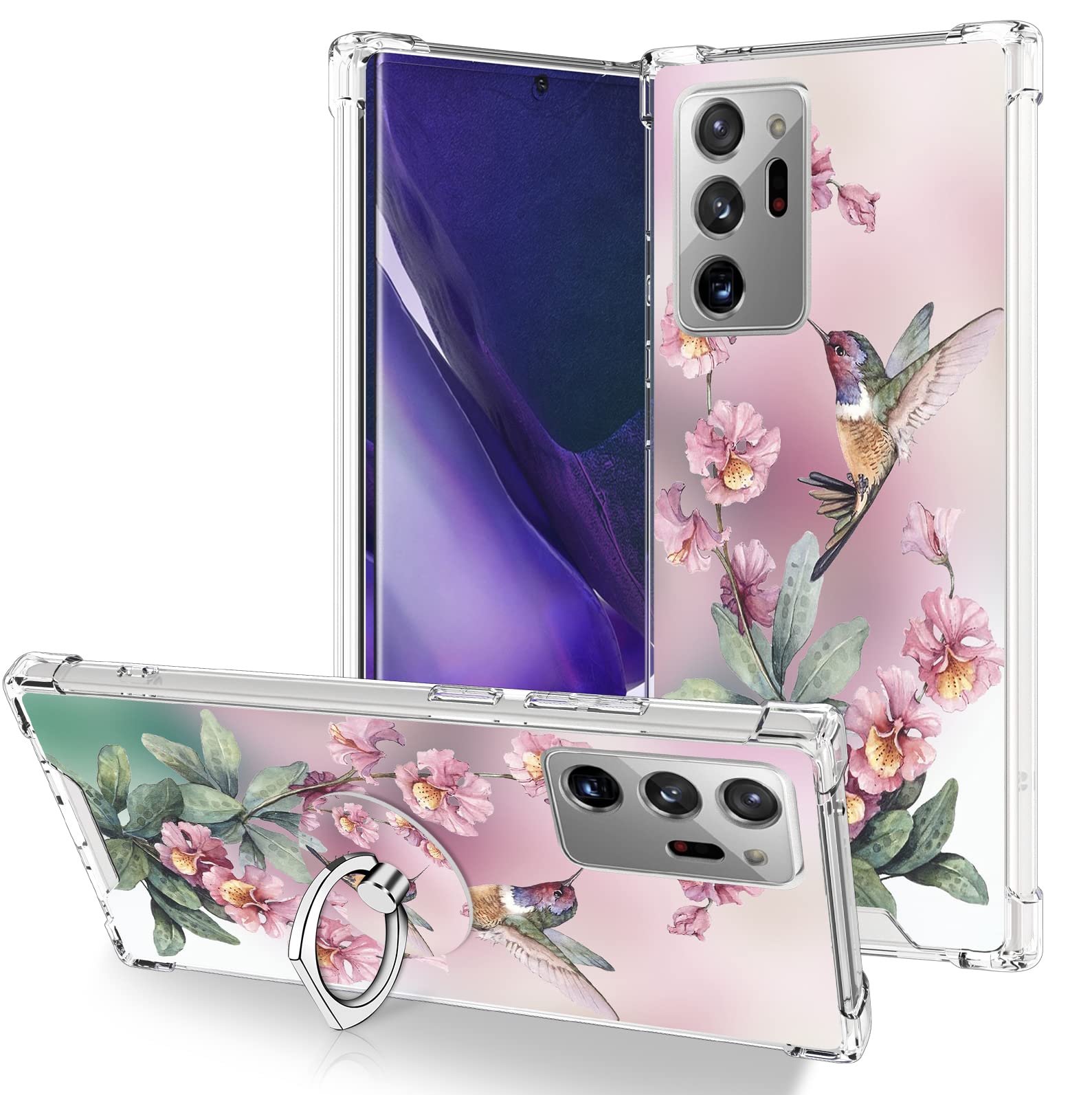 Ook Clear Case Compatible With Samsung Galaxy Note 20 Ultra, Marble Pattern Flexible Tpu Shockproof Anti Scratch Bumper Transpar