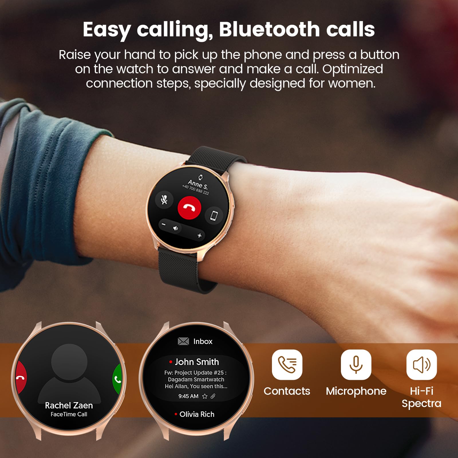 Loekneue 2024 Smart Watch For Women'S With Phone Function 1.39 Inch Hd Touchscreen Watch With /Spo2/Menstrual Cycle/Sleep Monito