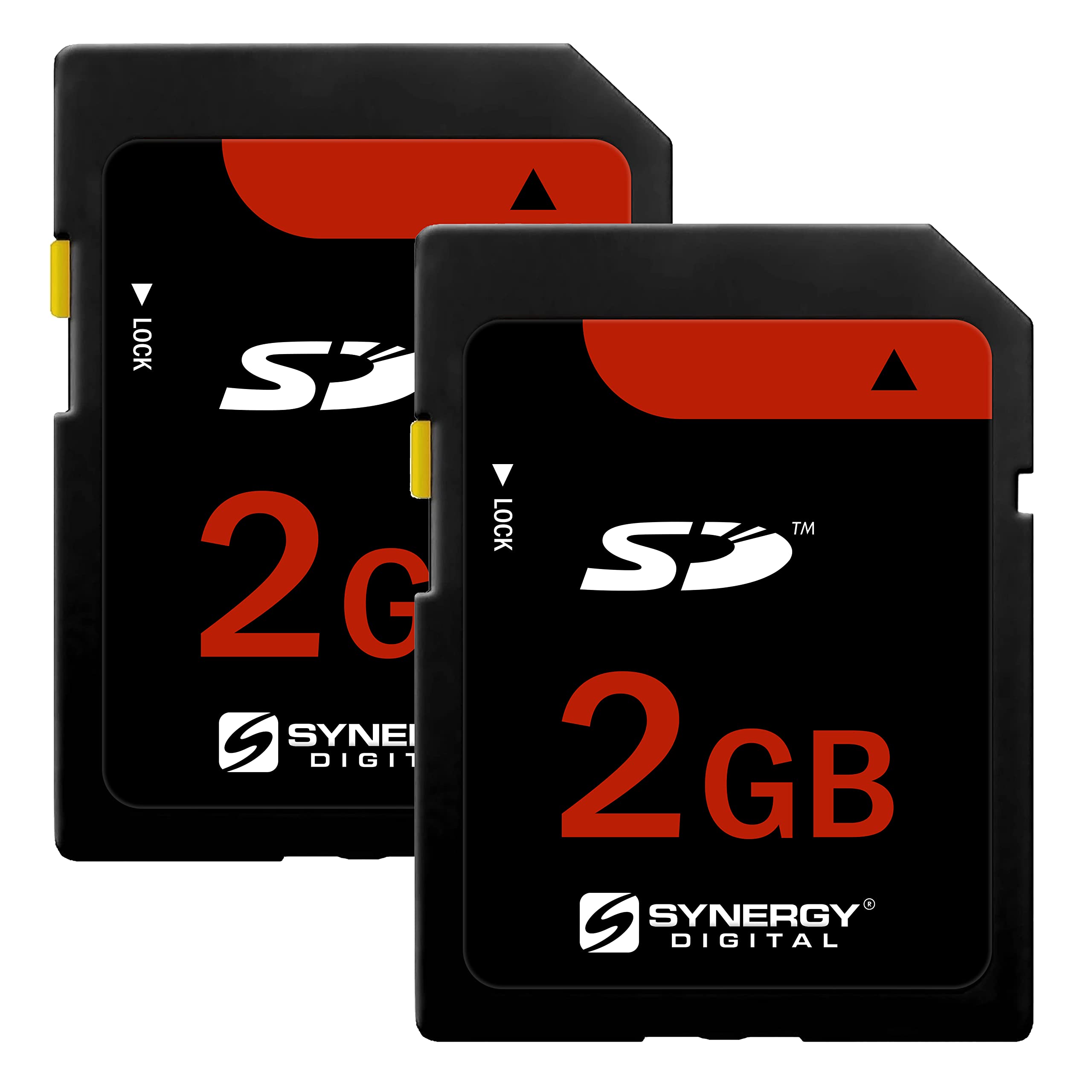 Synergy Digital 2GB SD Memory Cards - Pack of 2