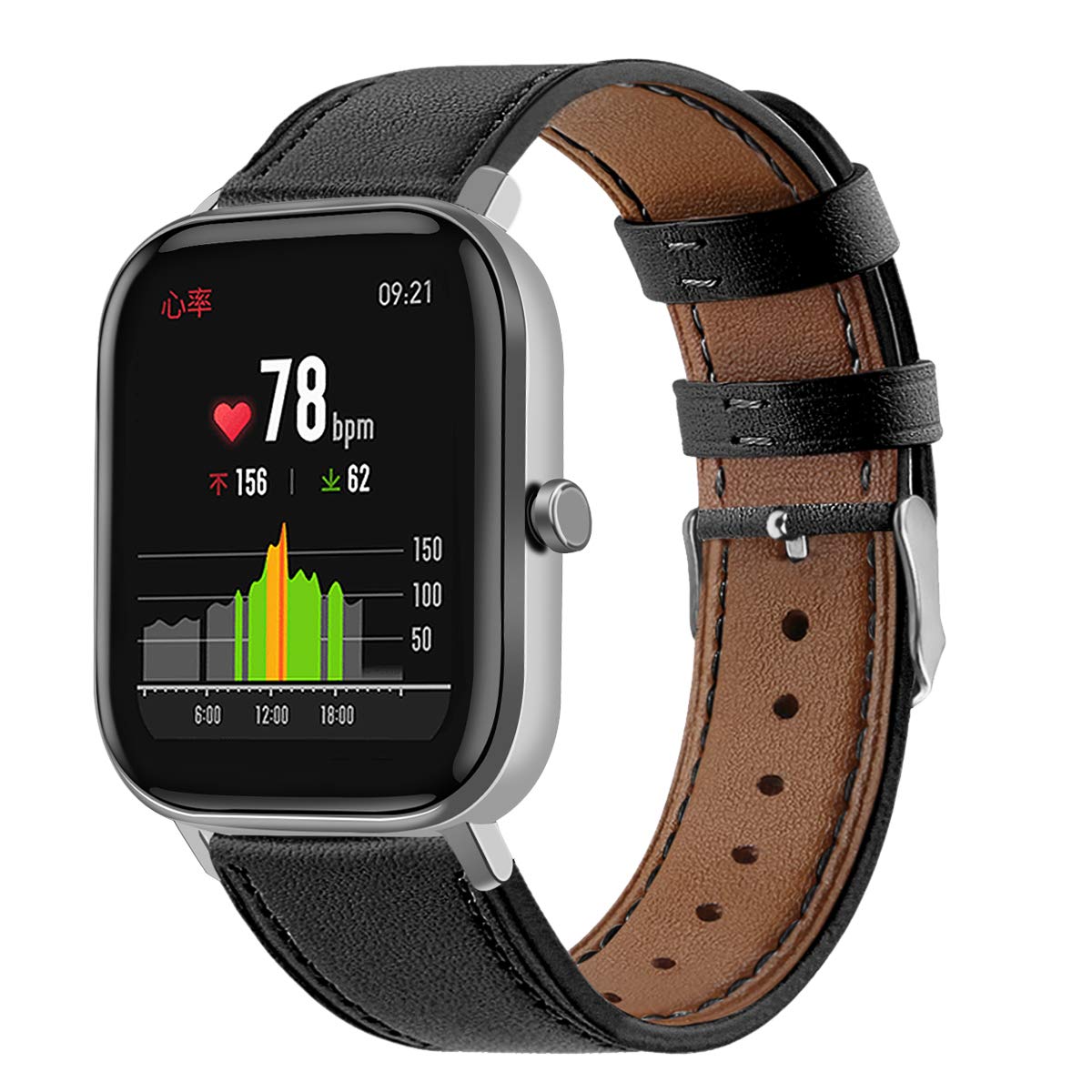 Chofit 20Mm Genuine Leather Style Watch Bands Compatible With Amazfit Bip U Pro/Bip S Lite,Replacement Watch Band For Amazfit Gt