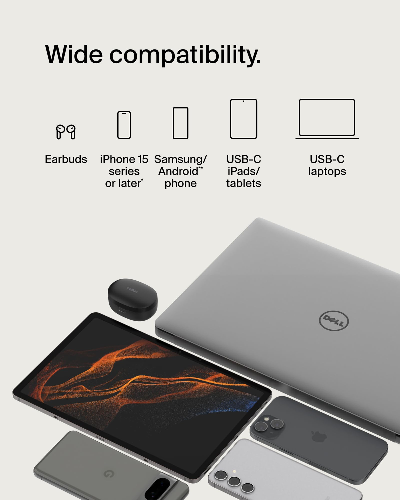 Belkin Boostcharge Braided Usb-C To Usb-C Cable (2M/6.6Ft) For Iphone 16, Iphone 16 Pro, Iphone 16 Pro Max, Galaxy S25, S24, Not