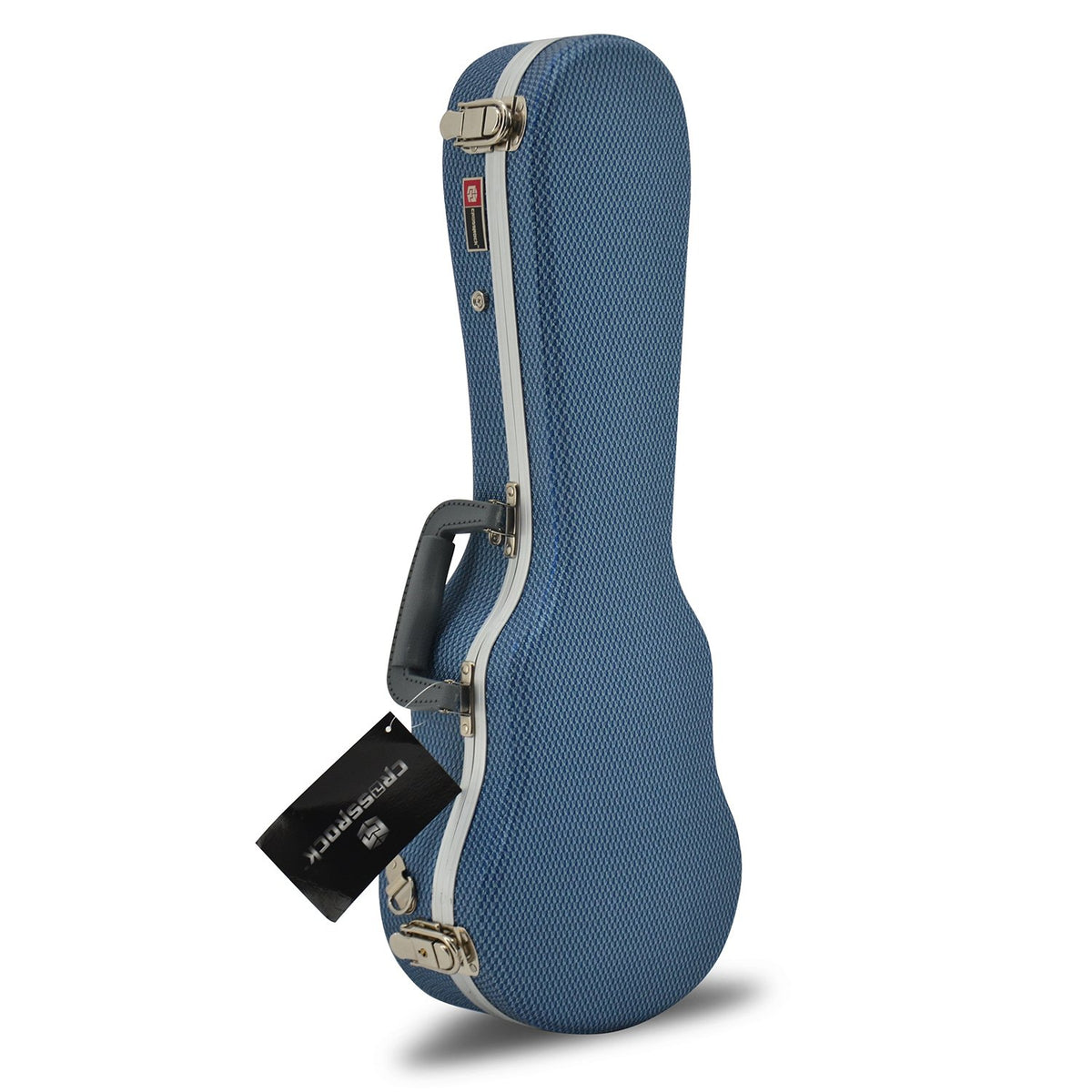 Crossrock, 0 String Soprano Ukulele, Super Lightweight Abs Molded Hard Case In Blue, (Cra860Subl)