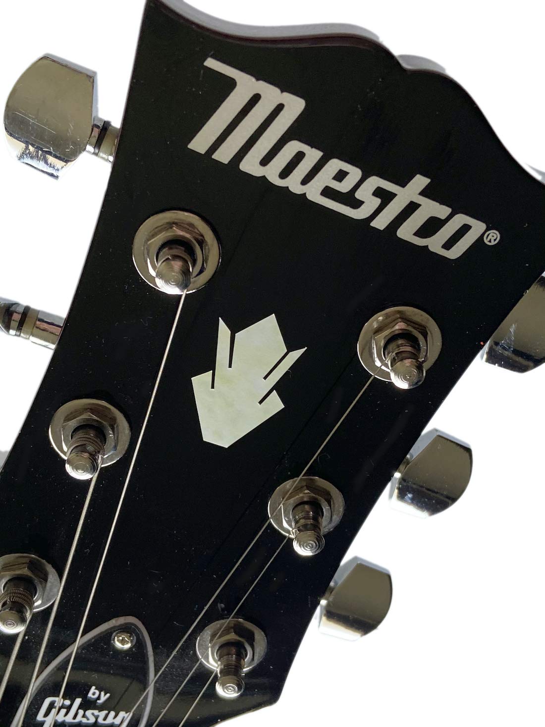 Jacamow Guitar Head Inlay Stickers Set Of 2 Vintage Crown (Wt)