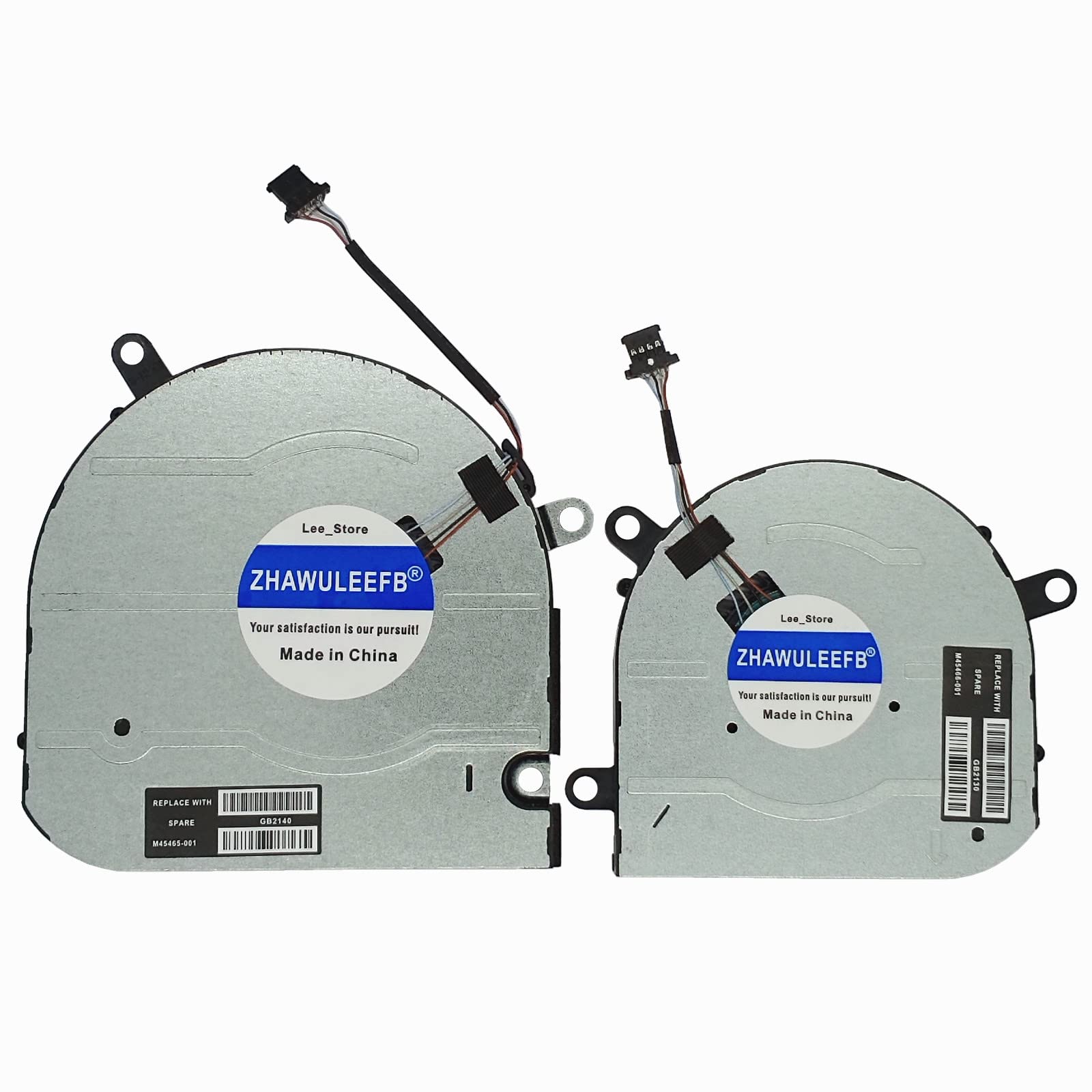 ZHAWULEEFB Replacement New Laptop CPU+GPU Cooling Fan for HP Envy 15M-EU 15M-ES 15T-ES 15Z-EU 15-EU TPN-W149 TPN-W150 Series M45
