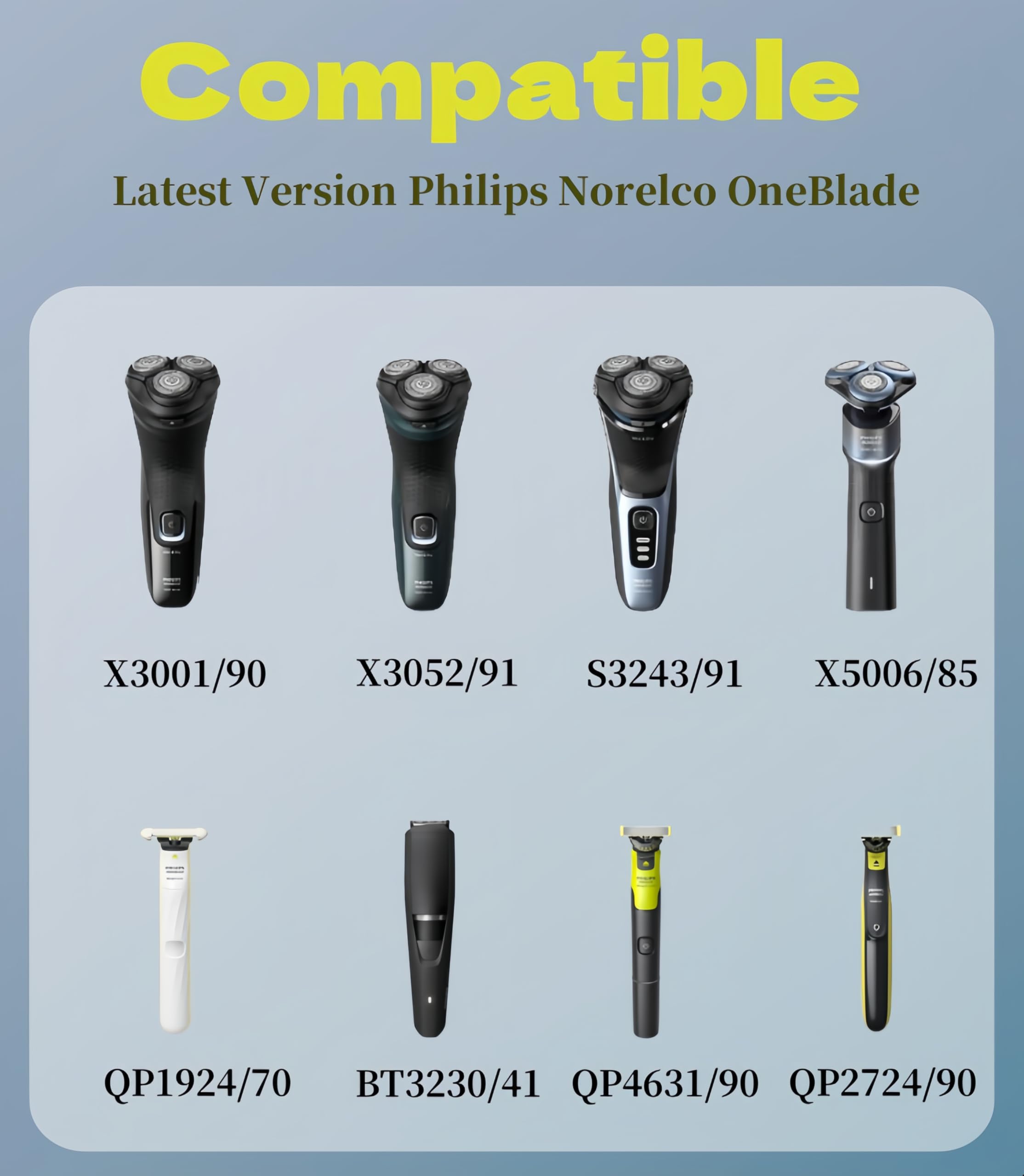 Charger For Philips Norelco Shaver 2400, 3600, 3900, Usb Charging Cord For Philips Oneblade Qp2834, Qp2724, Qp4530, Qp6542, Qp19