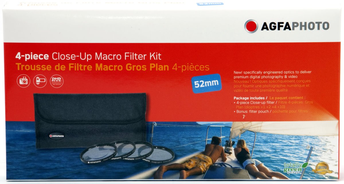 Agfa 4 Piece Close Up Macro Multi Coated Filter Kit 52Mm (+1+2+4+10) Apcuf452
