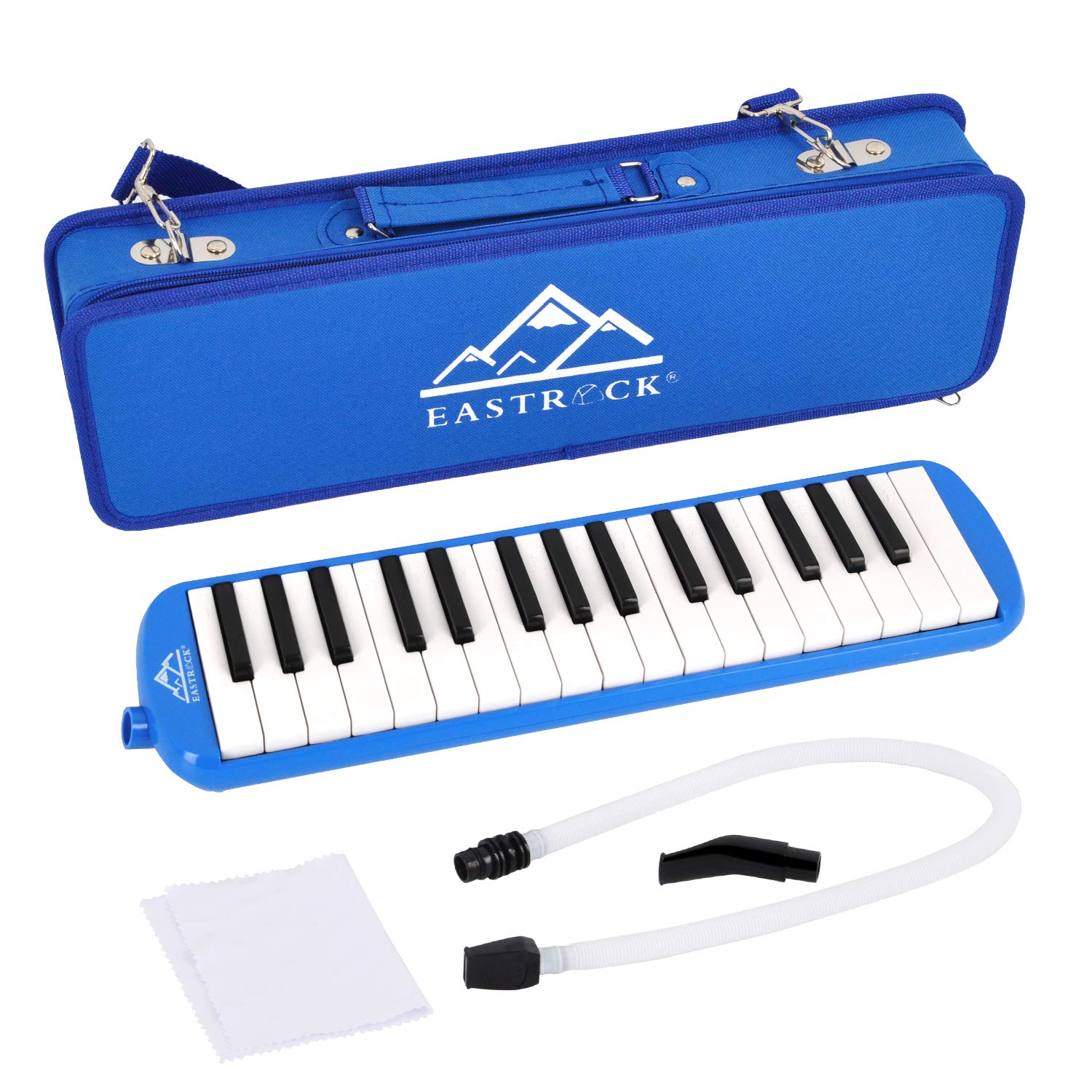 Eastrock 32 Key Melodica Instrument Keyboard Soprano Piano Style With Mouthpiece Tube Sets And Carrying Bag For Beginners Adults
