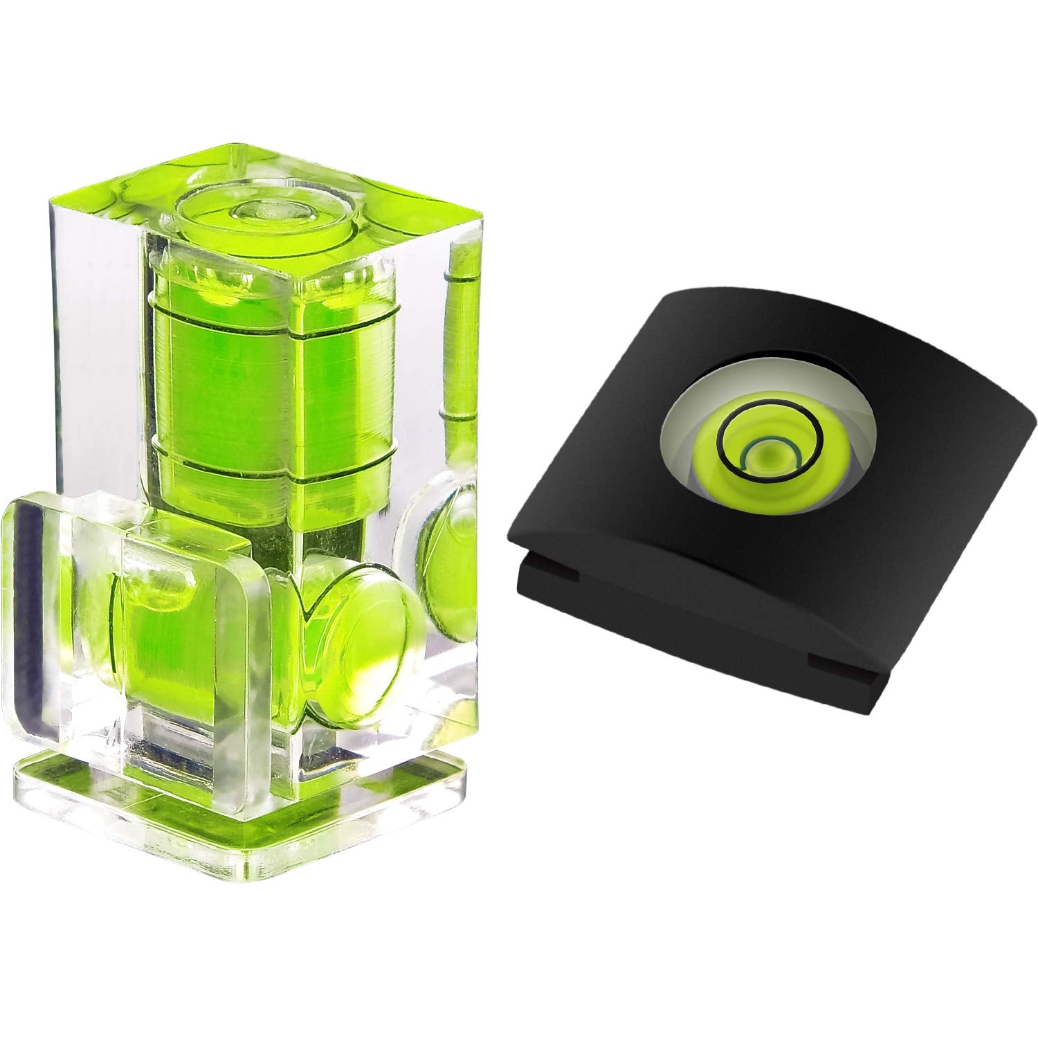 Anwenk Hot Shoe Level Camera Bubble Level Hot Shoe Spirit Level Hot Shoe Cover (Includes 2 Axis Bubble Level and 1 Axis Hot Shoe