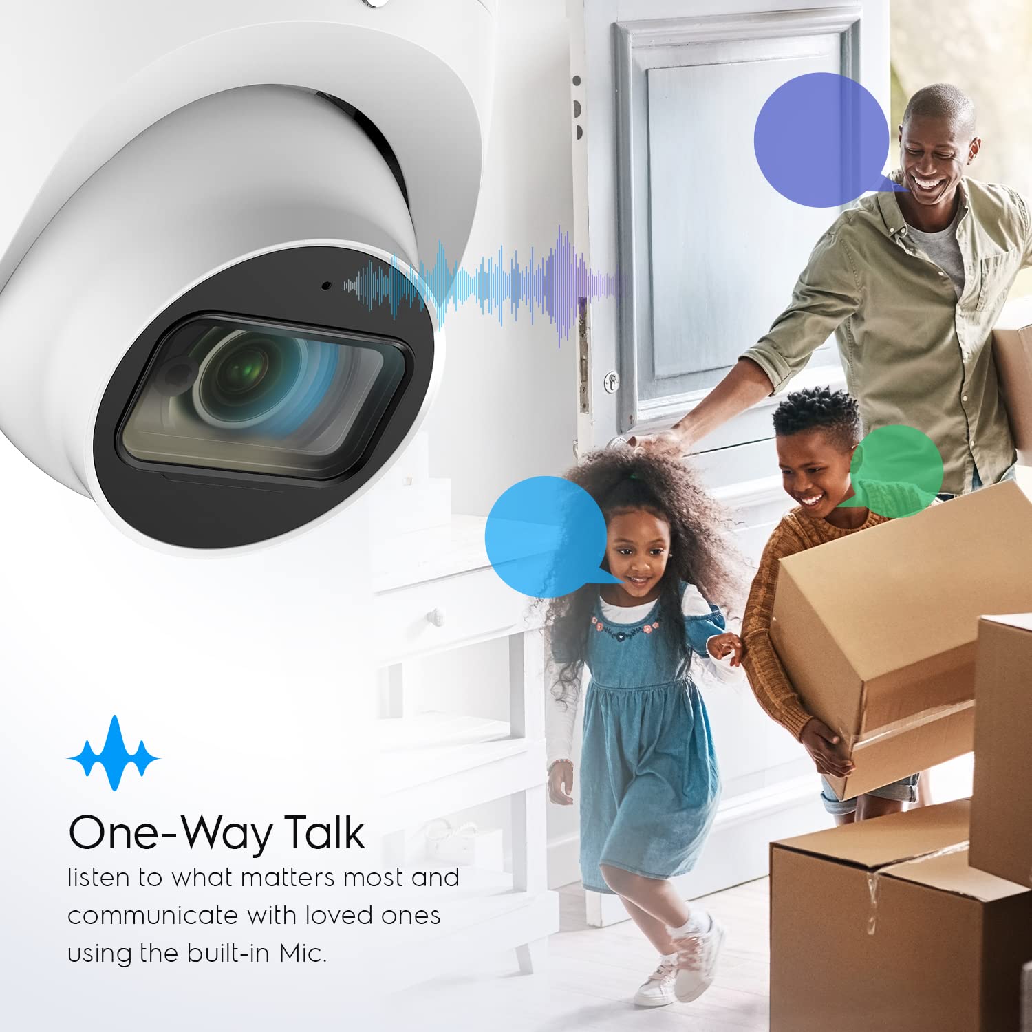 Amcrest Analog 4K Outdoor Security Camera, Turret 8Mp @15Fps Cctv Coax Bnc Camera, 65Ft Night Vision, 125 Angle, Built In Mic, W