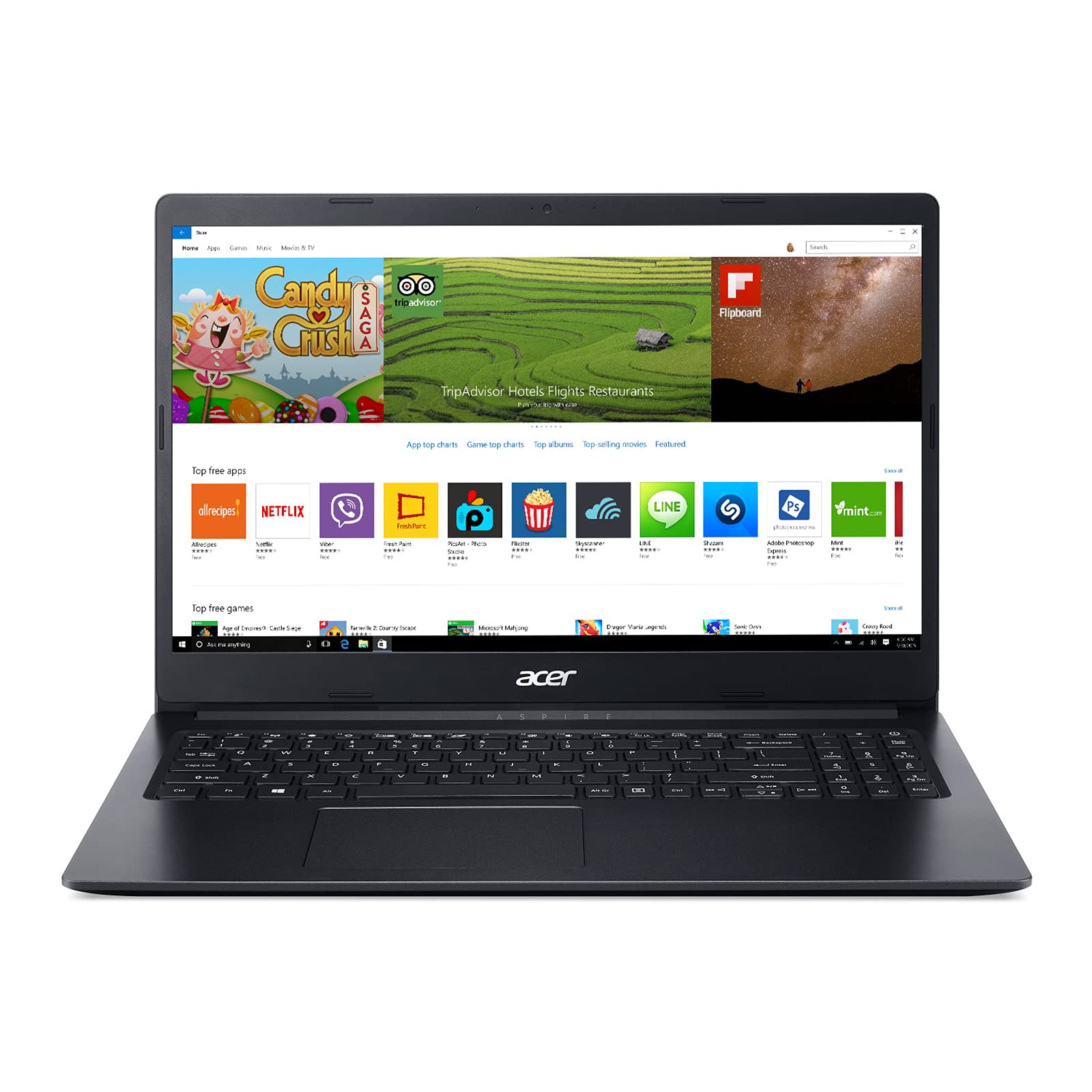 Acer Aspire 1 A115-31-C2Y3, 15.6 Full HD Display, Intel Celeron N4020, 4GB DDR4, 64GB eMMC, 802.11ac Wi-Fi 5, Up to 10-Hours of 