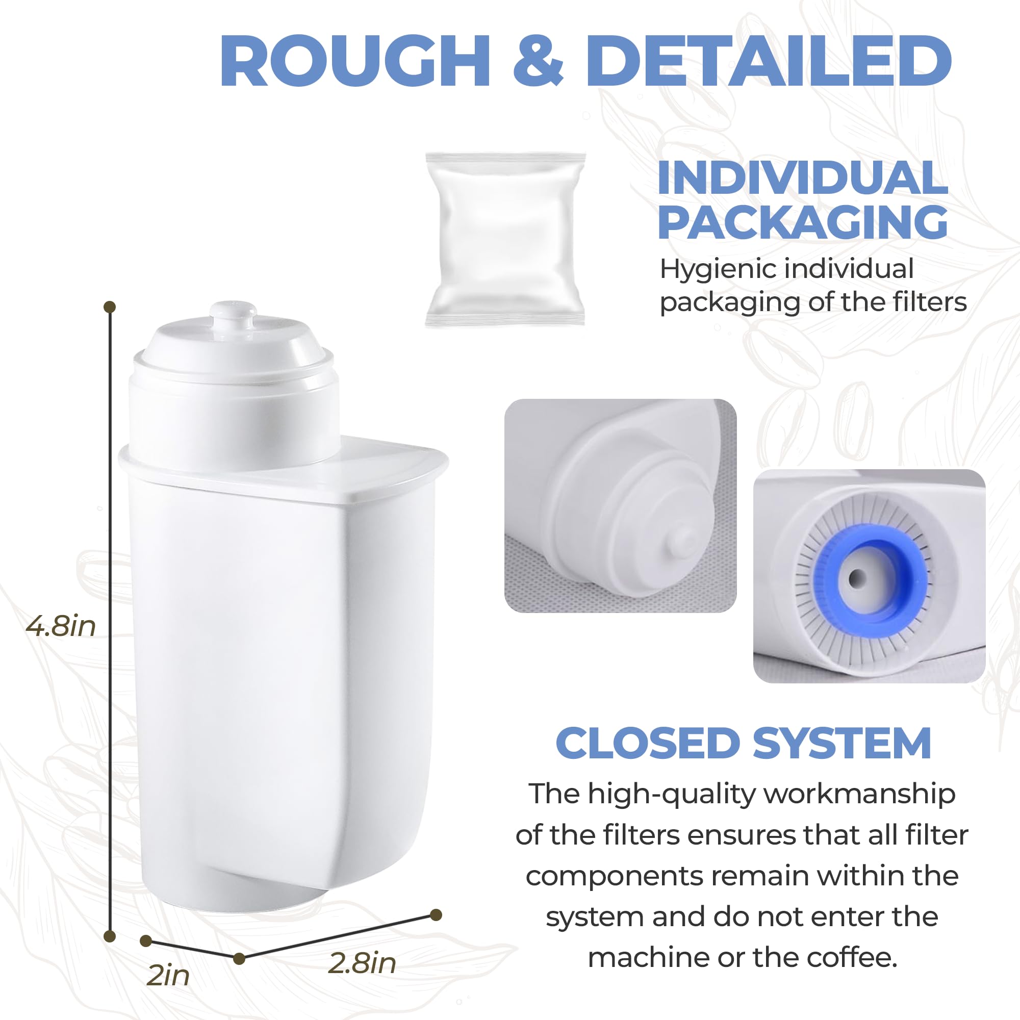 Compatible For Bosch Brita Intenza Tcz7003 Water Filter Espresso Machine Water Filter Compatible For Brita Intenza/Siemens/Neff/