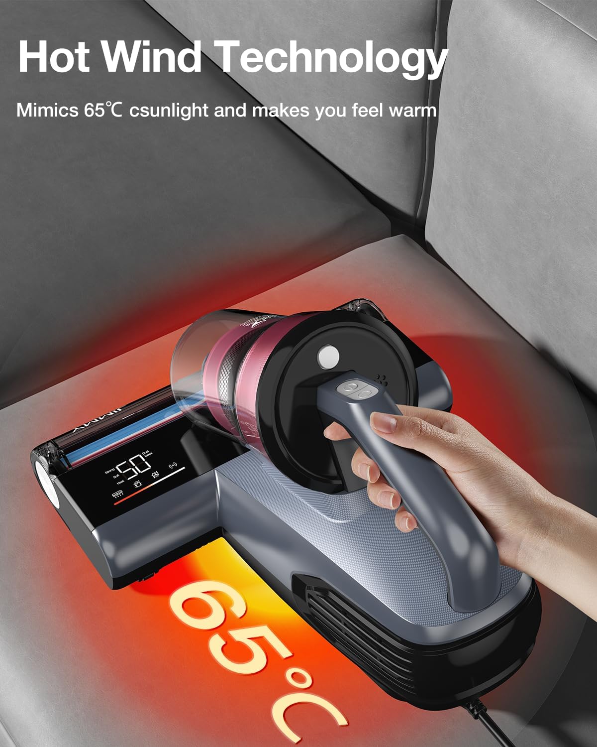 Jimmy Bx8 Mattress Vacuum Cleaner With Dust Sensor, Bed Vacuum With Uv & Ultrasound, Hot Wind Technology And Air Purification, 1