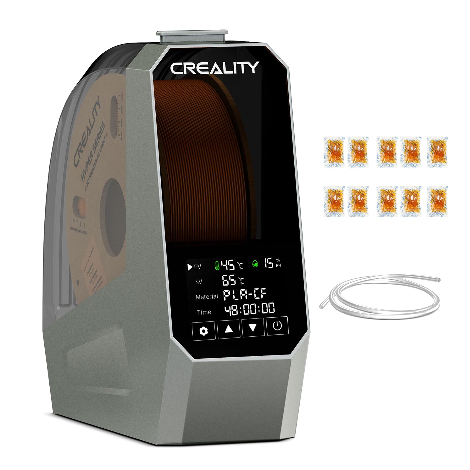 2024 Creality Official Space Pi Filament Dryer, 3D Printing Filament Dryer Box With Ptc Heater, 45 70C 360 Fast Heating, 3.7'' L