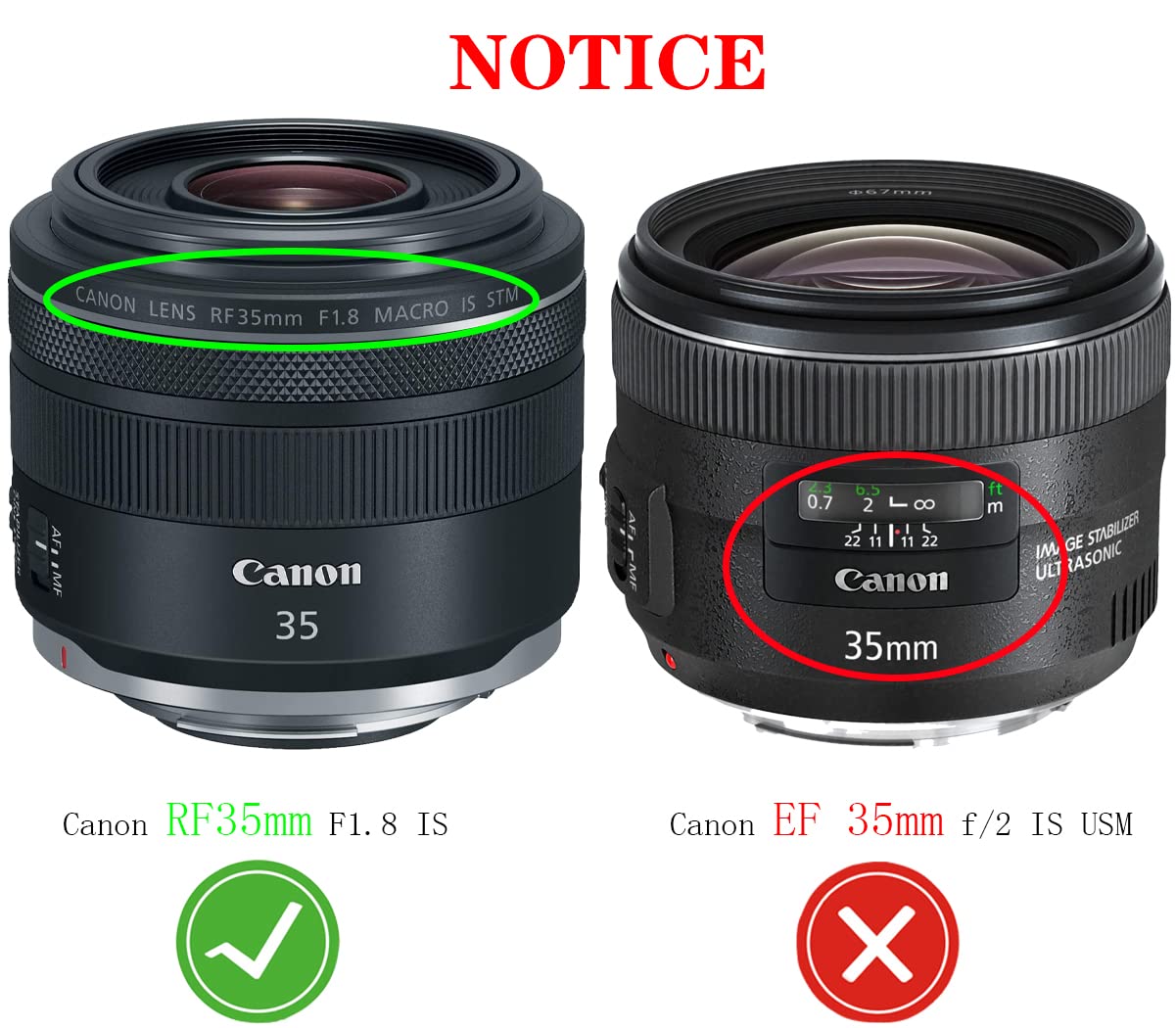 52Mm Lens Cap Cover For Nikon Af S Dx Nikkor 35Mm F/1.8G,Compatible For Canon Rf 35Mm Rf35Mm F/1.8 Is,[2 Pack] Huipuxiang