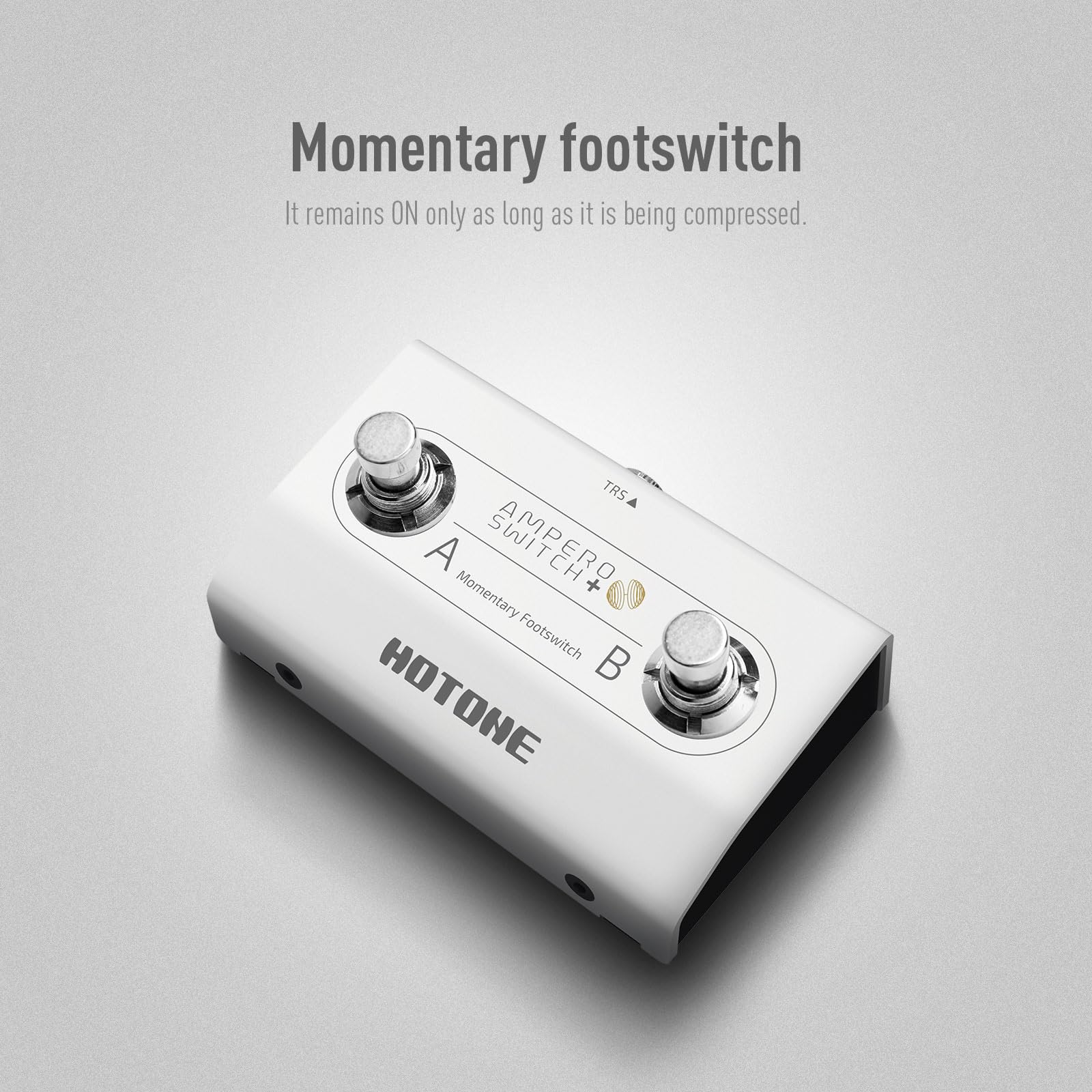 Hotone Dual Footswitch Pedal Momentary 2-Way Pedal Foot Switch Controller Switch 6.35 Mm (Ampero Switch+)