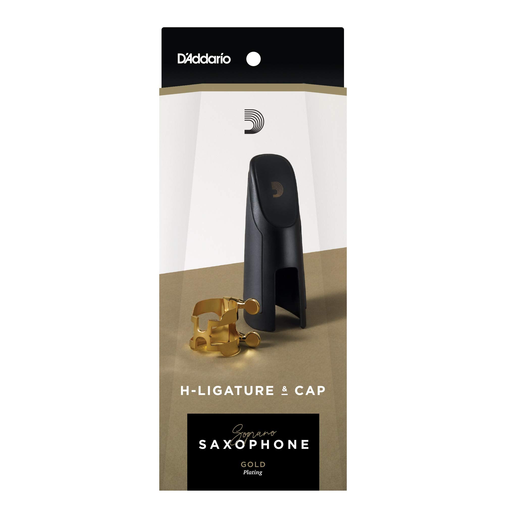 DAddario Rico H-ligature and Cap for Saxophone Soprano,HSS1G