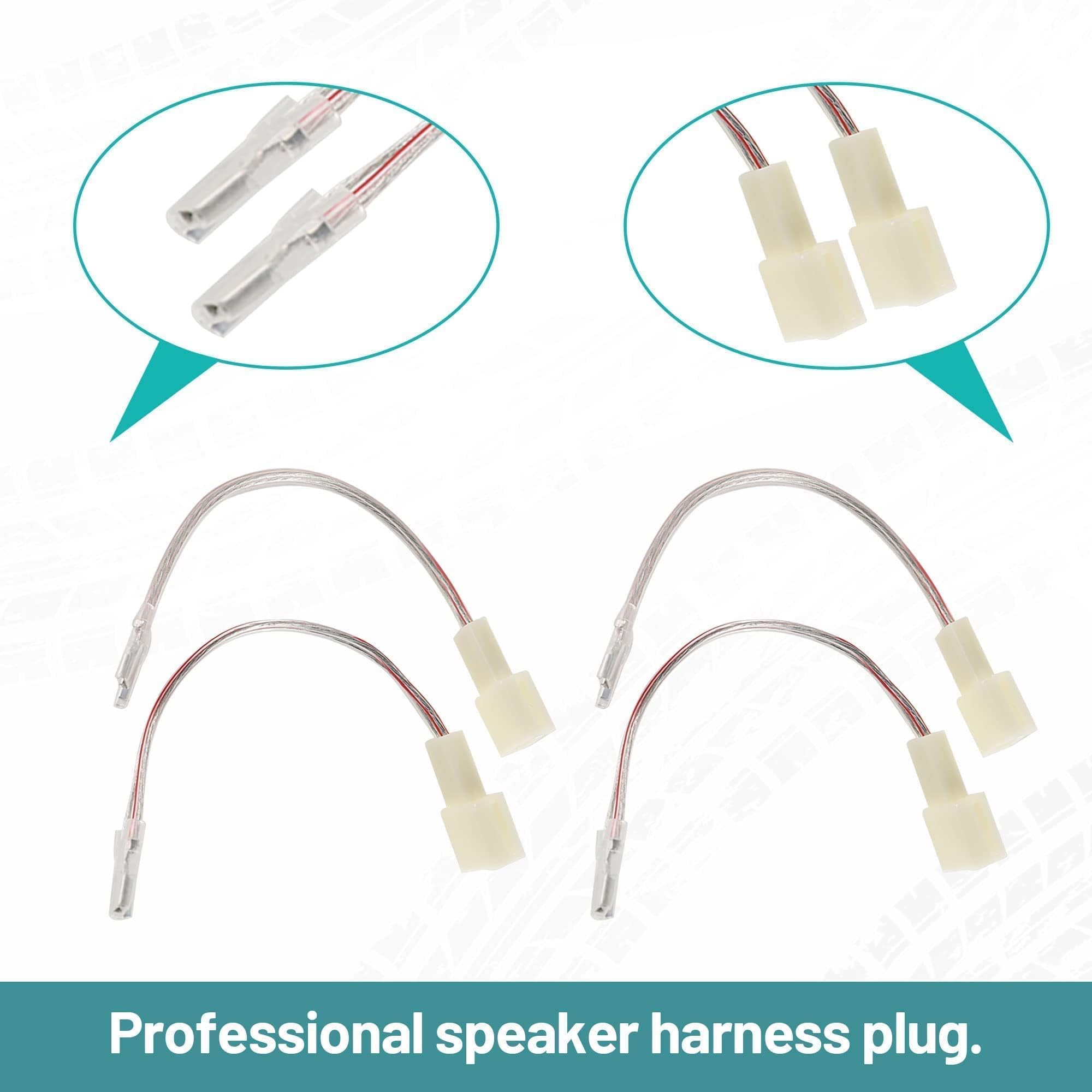 Nuith For Subaru 6.5 Inch Rear Door Speaker Adapter Bracket W/ Speaker Harness 1998 2020 Wrx Forester Impreza Xv Crosstrek Repla