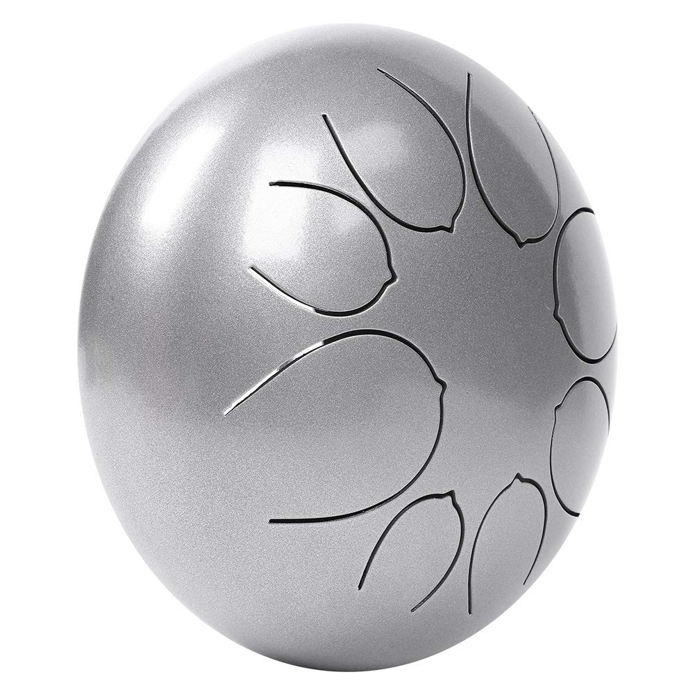 Steel Tongue Drum, Hang Drum Instrument 10 8 Tone Steel Drum Hand Drum Kettle Drum for Kids Adults Beginners for Home School Ba