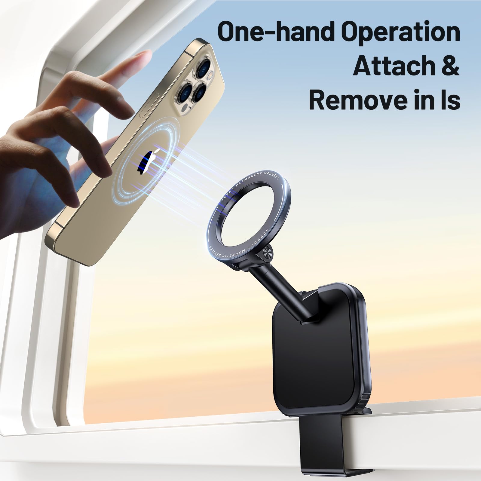 This Hill Airplane Phone Holder For Magnetic Accessories, Universal Flight Must Haves Travel Phone Holder Mount 2025 For Beach V