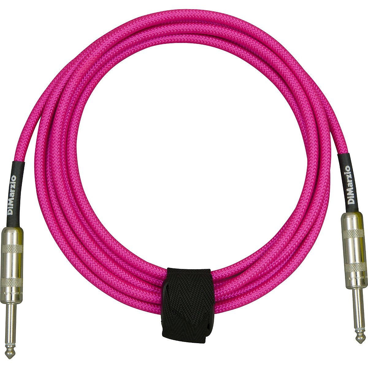 Dimarzio Neon Overbraid Instrument Cable Pink 10 Ft.