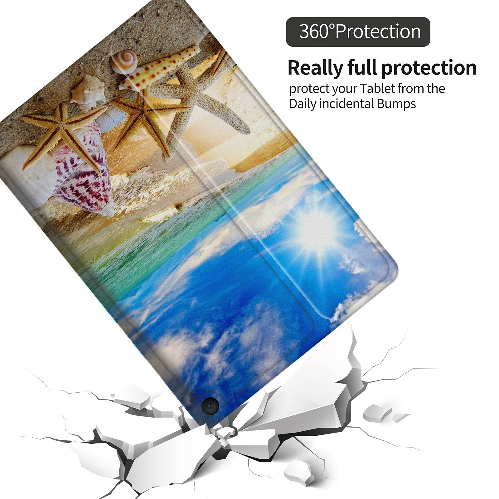 Galaxy Tab A 10.1 Case 2019, Pu Leather Stand Foldable Tablet Case With Multi  Viewing Angles Cover For Samsung Galaxy Tab A 10.