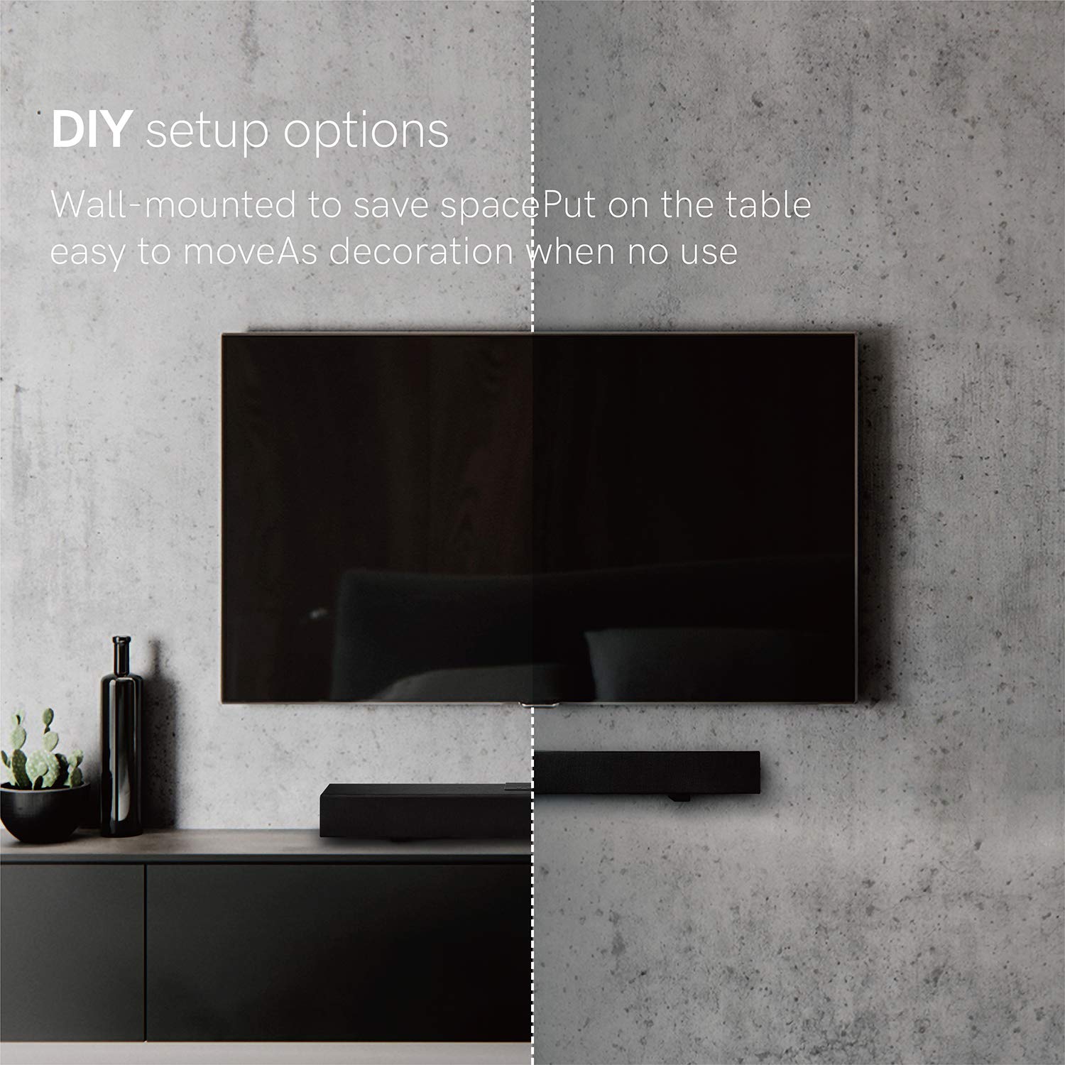 Atune Analog Tv Wired Wireless Sound Bar, Bluetooth 5.0 Soundbar With Wireless Subwoofer, Compatible With 2.1 Channel Dolby Digi