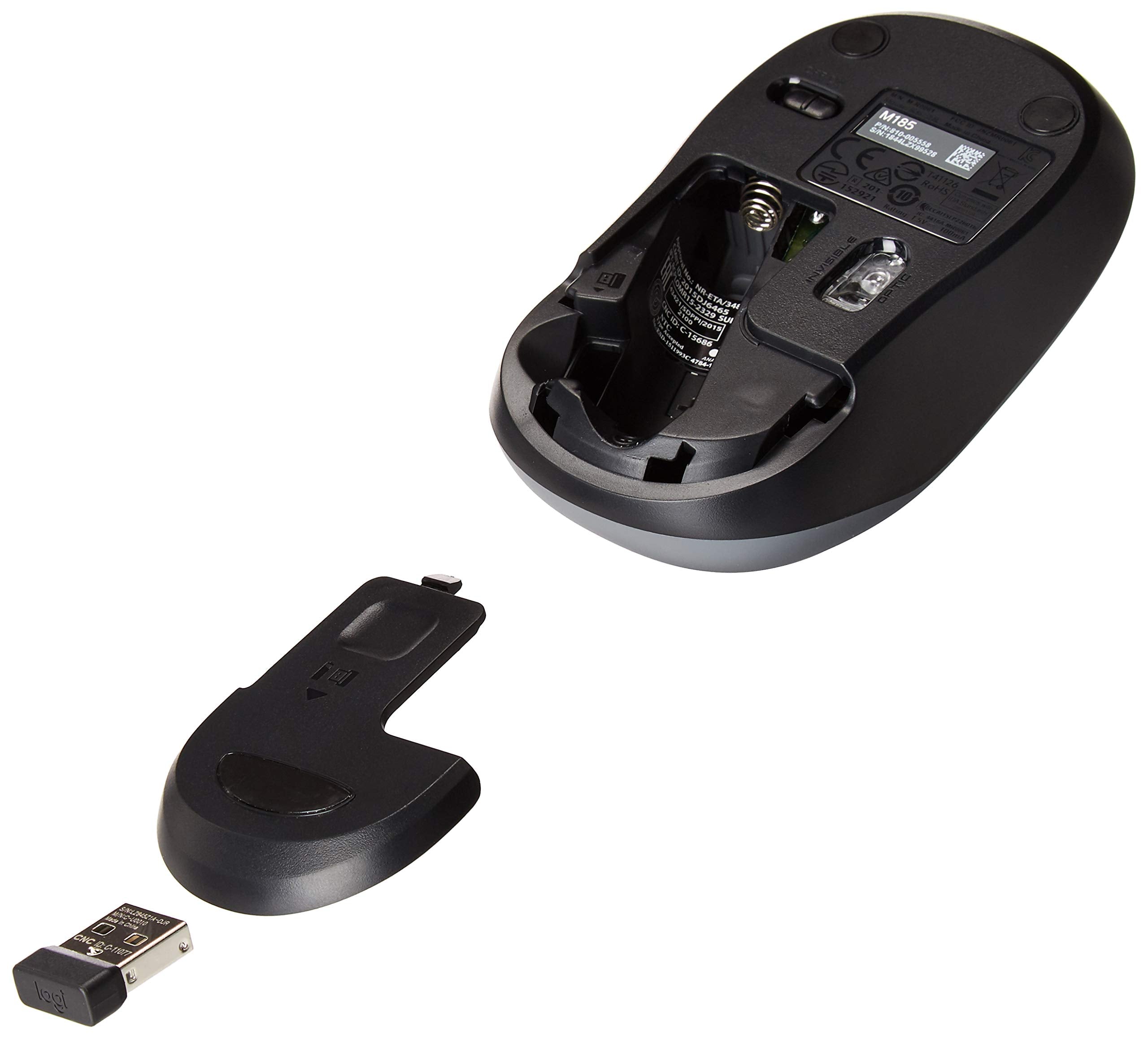 Logitech Wireless Mouse M185 (Swift Grey)