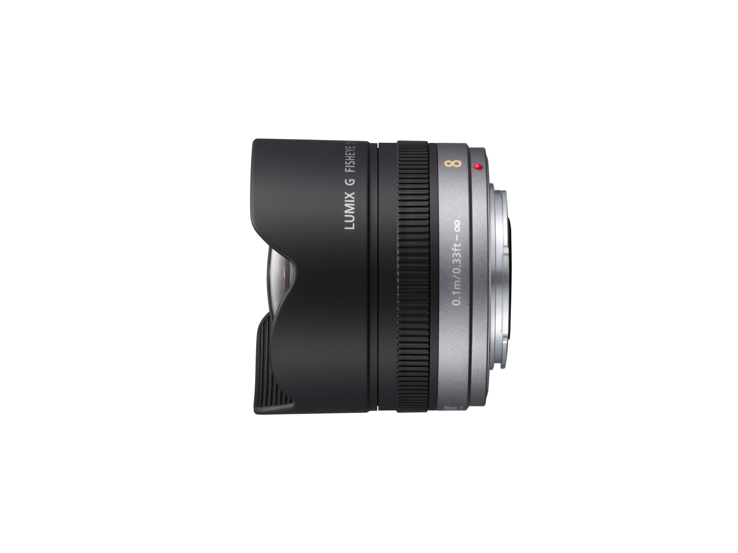 Panasonic Lumix G Fisheye Lens, 8Mm, F3.5, Mirrorless Micro Four Thirds, H-F008 (Usa Black)