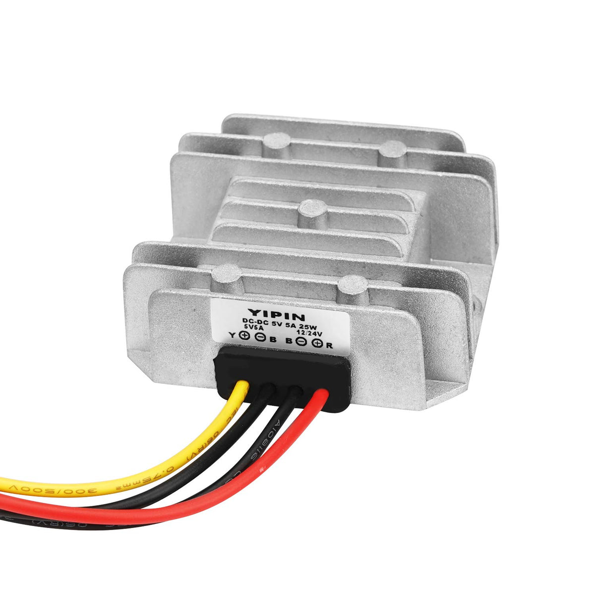25W Dc Dc 12V 24V To 5V 5A Converter Buck Regulator 5 Volts Waterproof Vehicle Power Supply