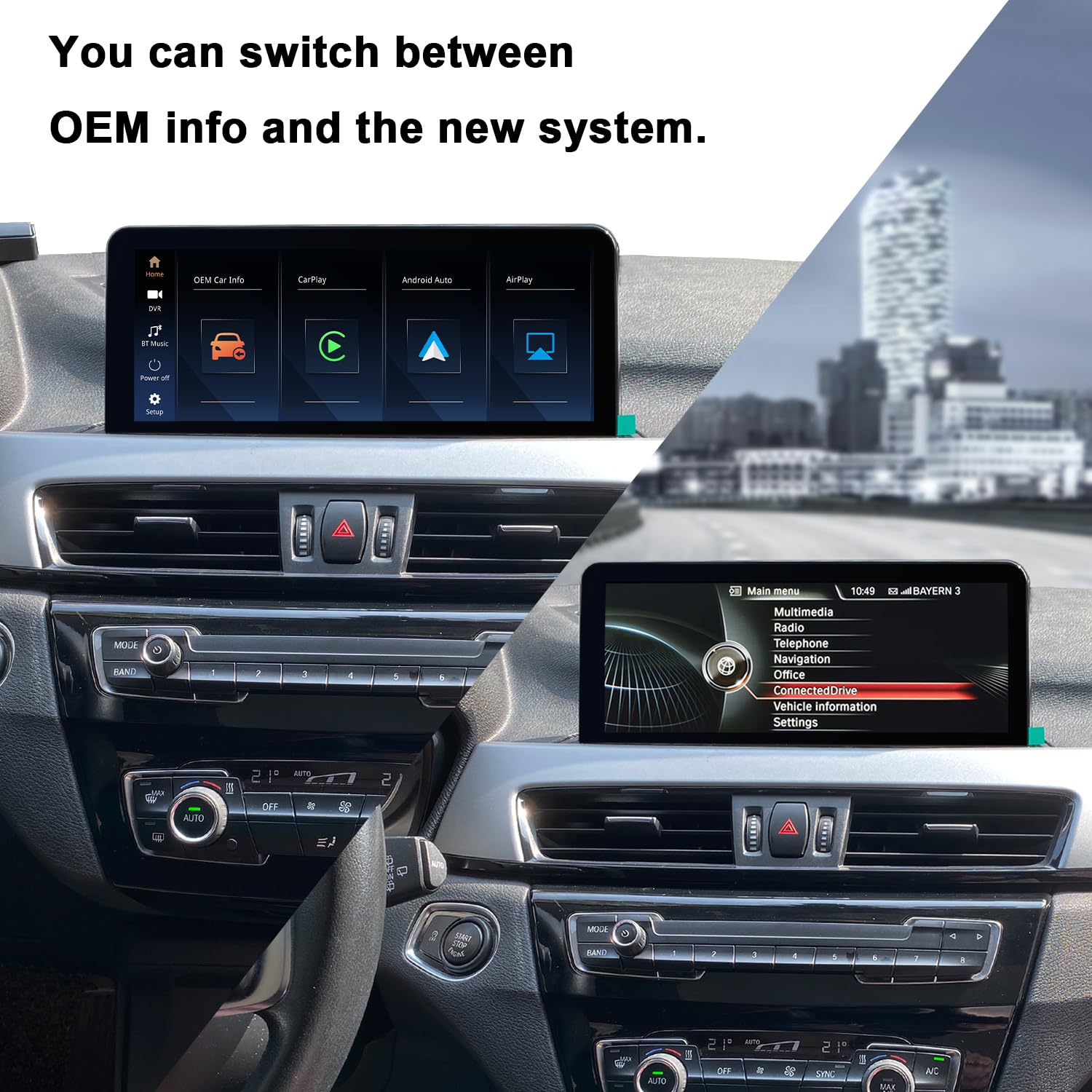 Pemp For Bmw X1 F48 Nbt Linux Wired And Wireless Carplay Retrofit Android Auto,1920 X 720 Display Mirror Link Car Radio Bluetoot