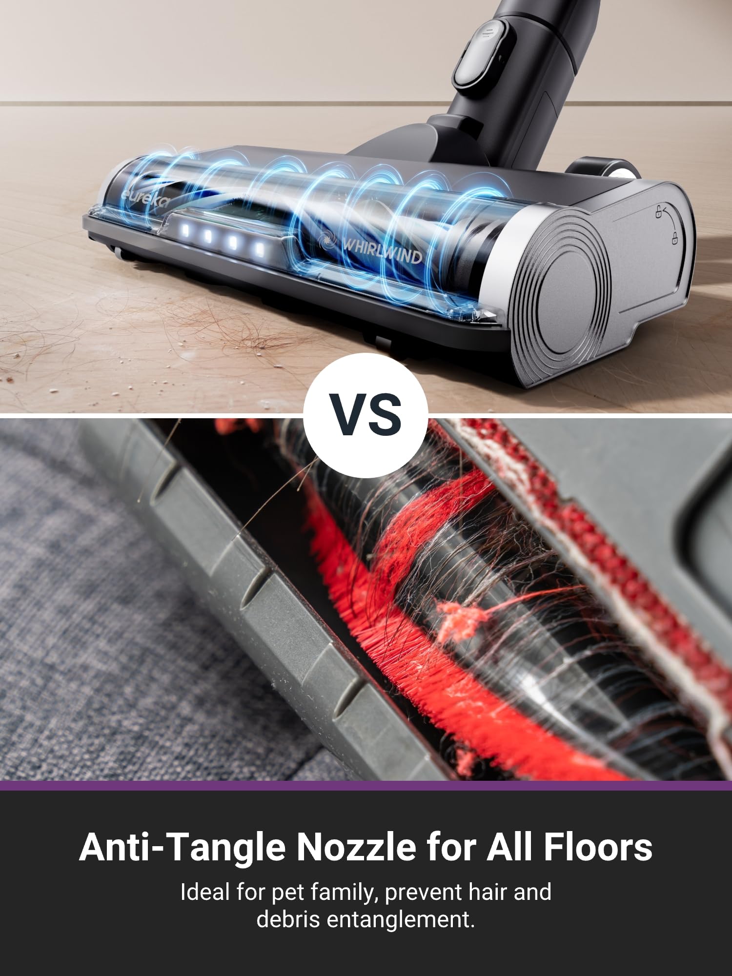 Eureka Cordless Vacuum Cleaner, Vacuum Cleaner For Home Rechargeable, Lightweight Stick Vacuum For Hardwood And Pet Hair, Blue W